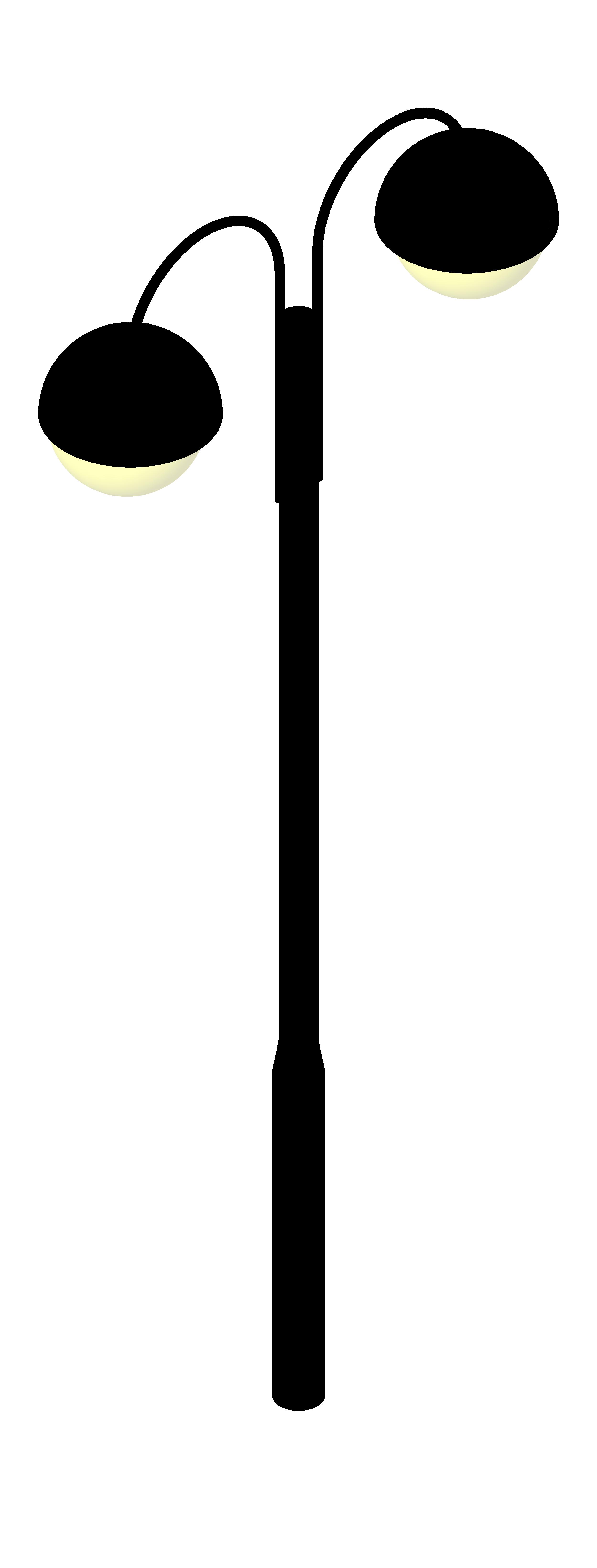 Lamp Post Dbl revit family free download