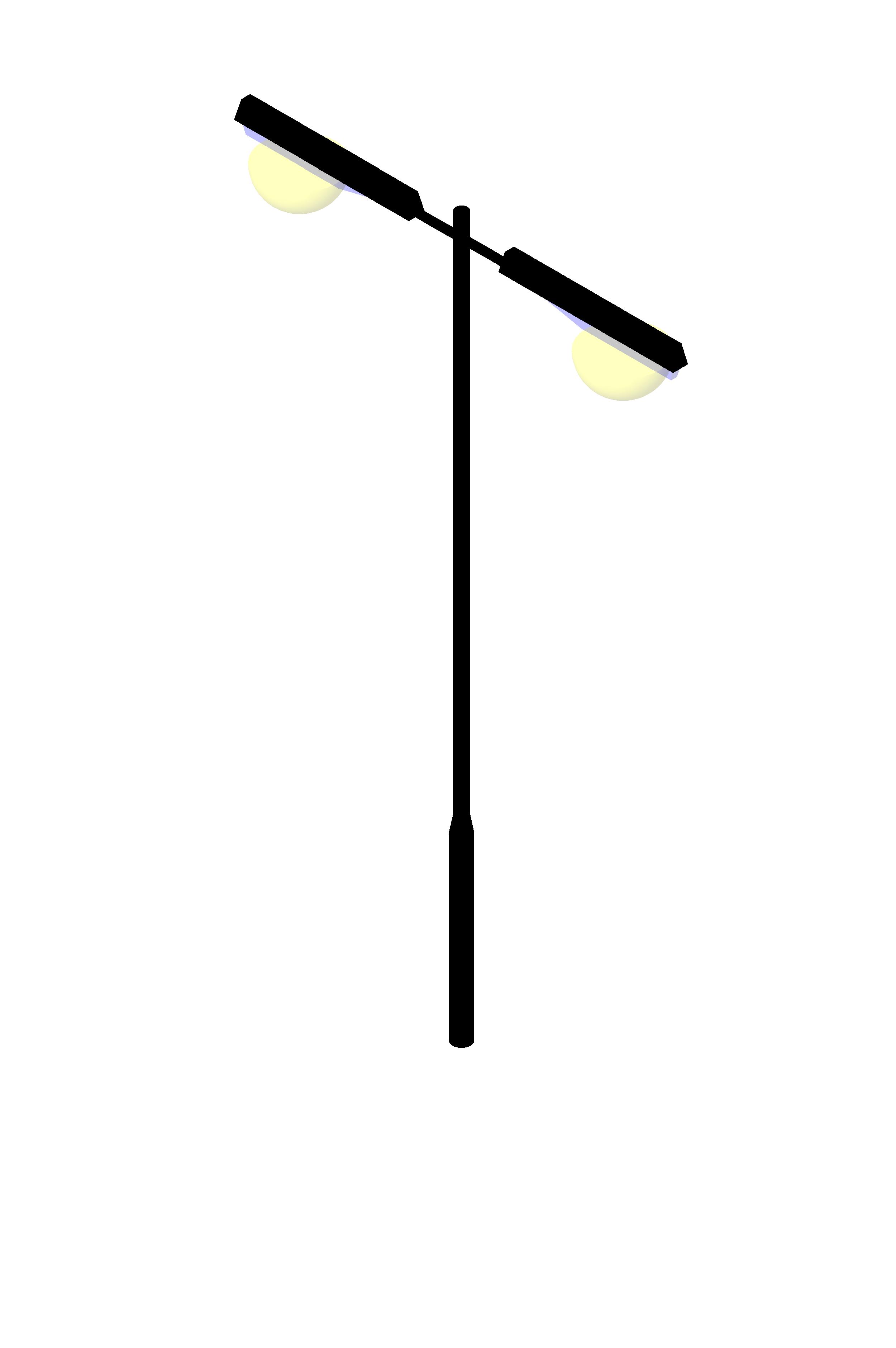 Street Light Dbl revit family free download