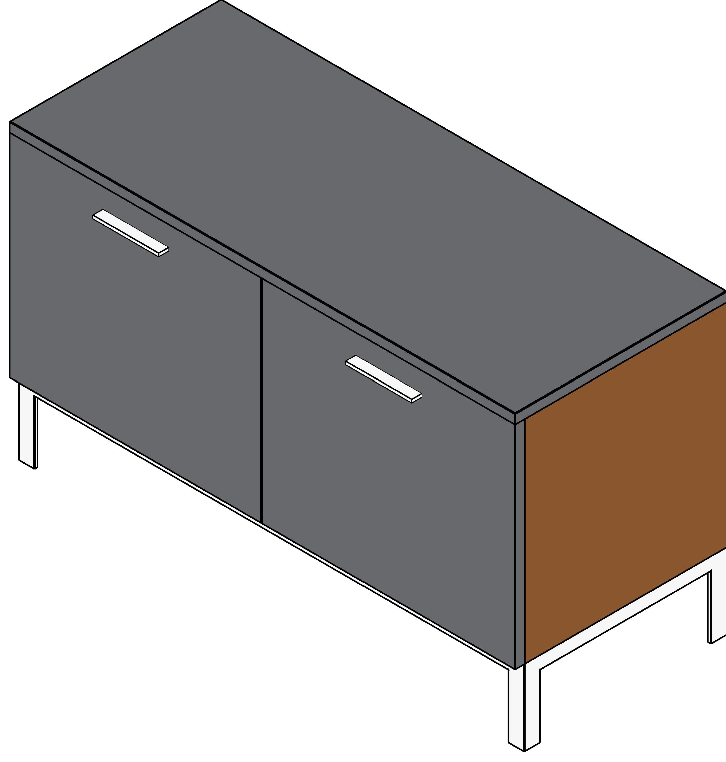 Chest of Drawers - 2 Doors revit family free download