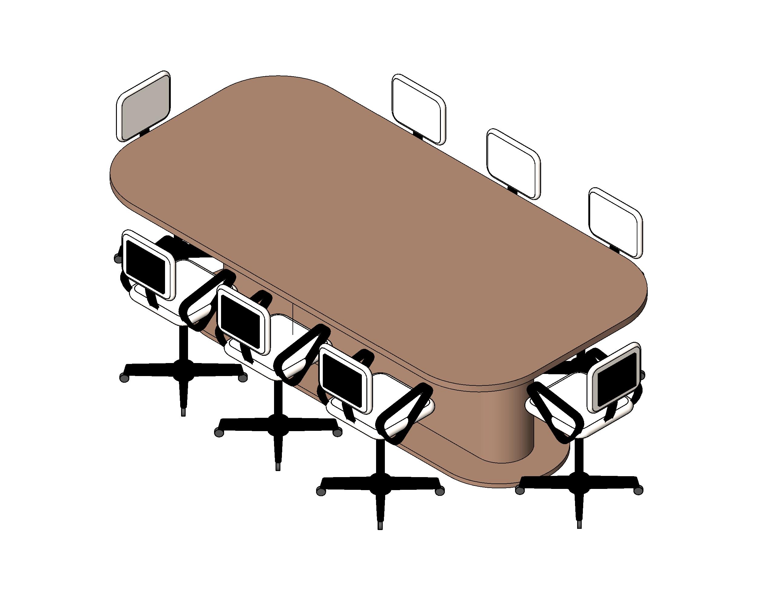 Conference Table 8 Seater revit family free download