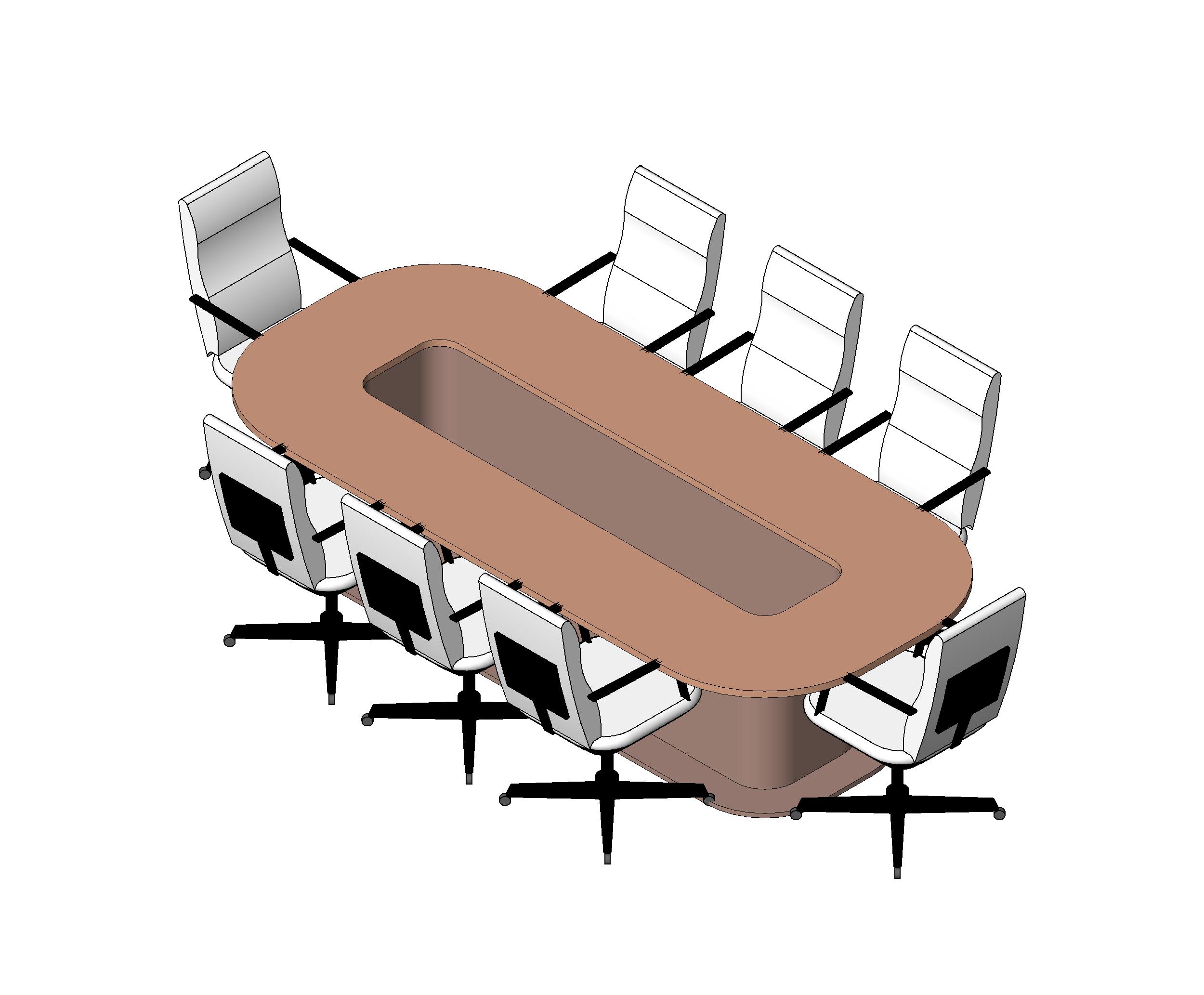 Confrence Table 8 Seater revit family free download