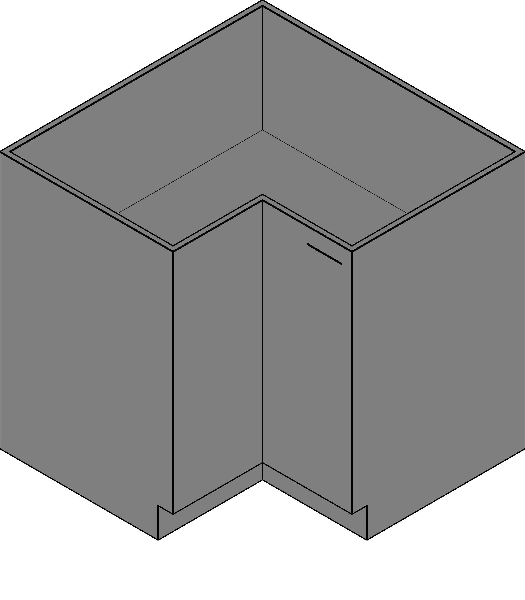 Base Cabinet Corner revit family free download