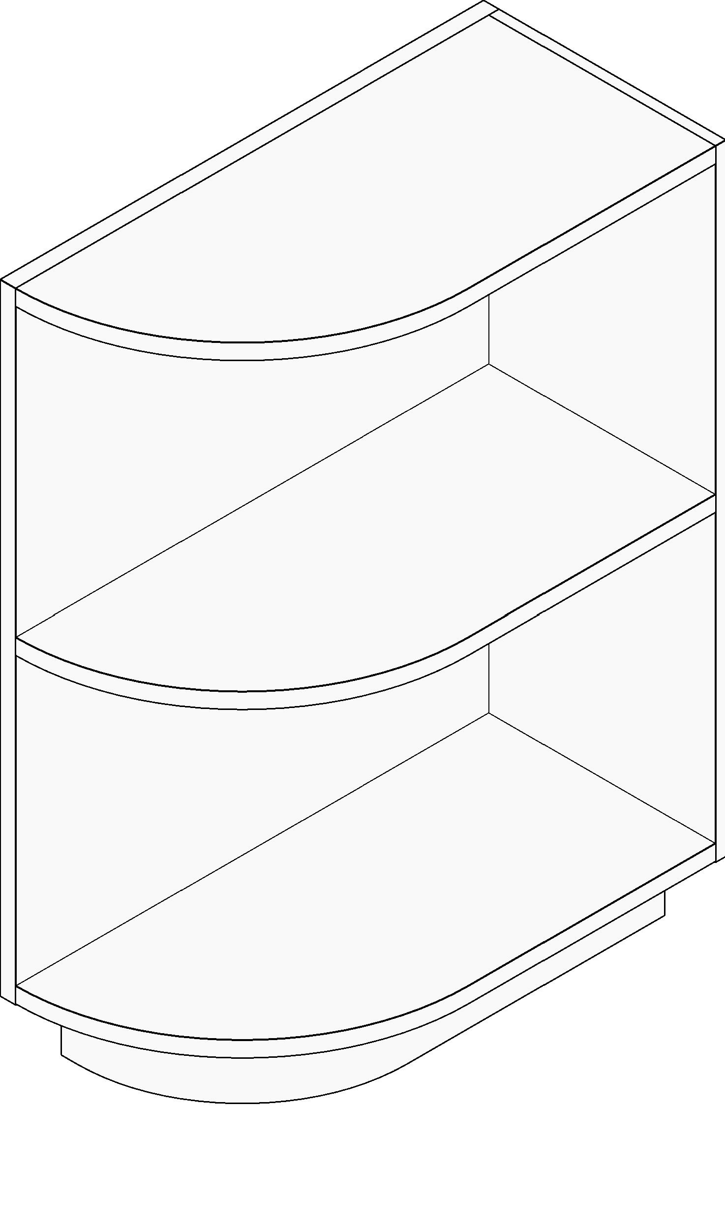 Base Cabinet End w Shelves revit family free download