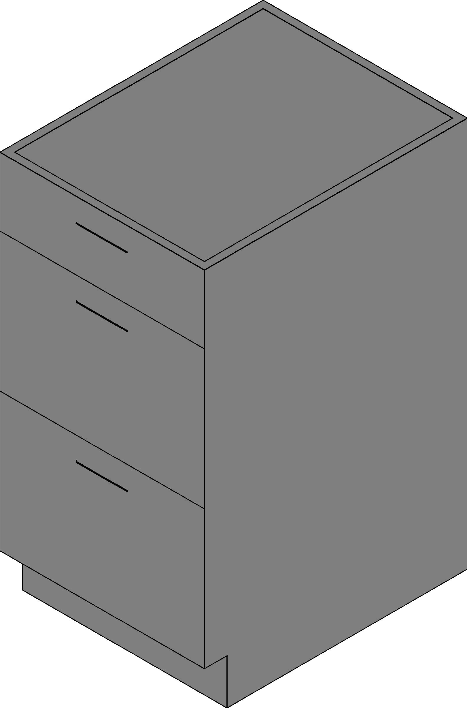 Base Cabinet Pot Drawer revit family free download