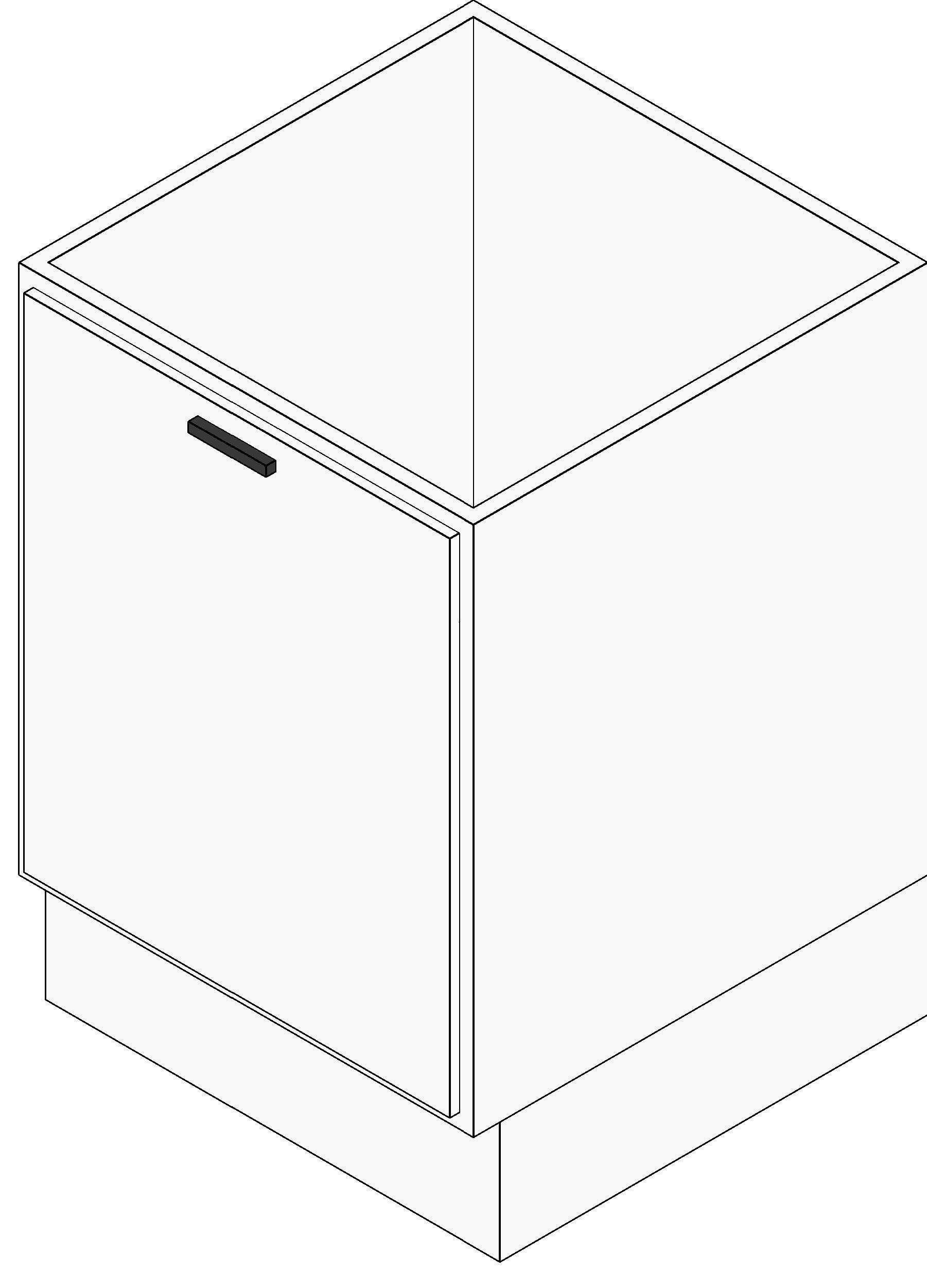Base Cabinet Single Drawer revit family free download
