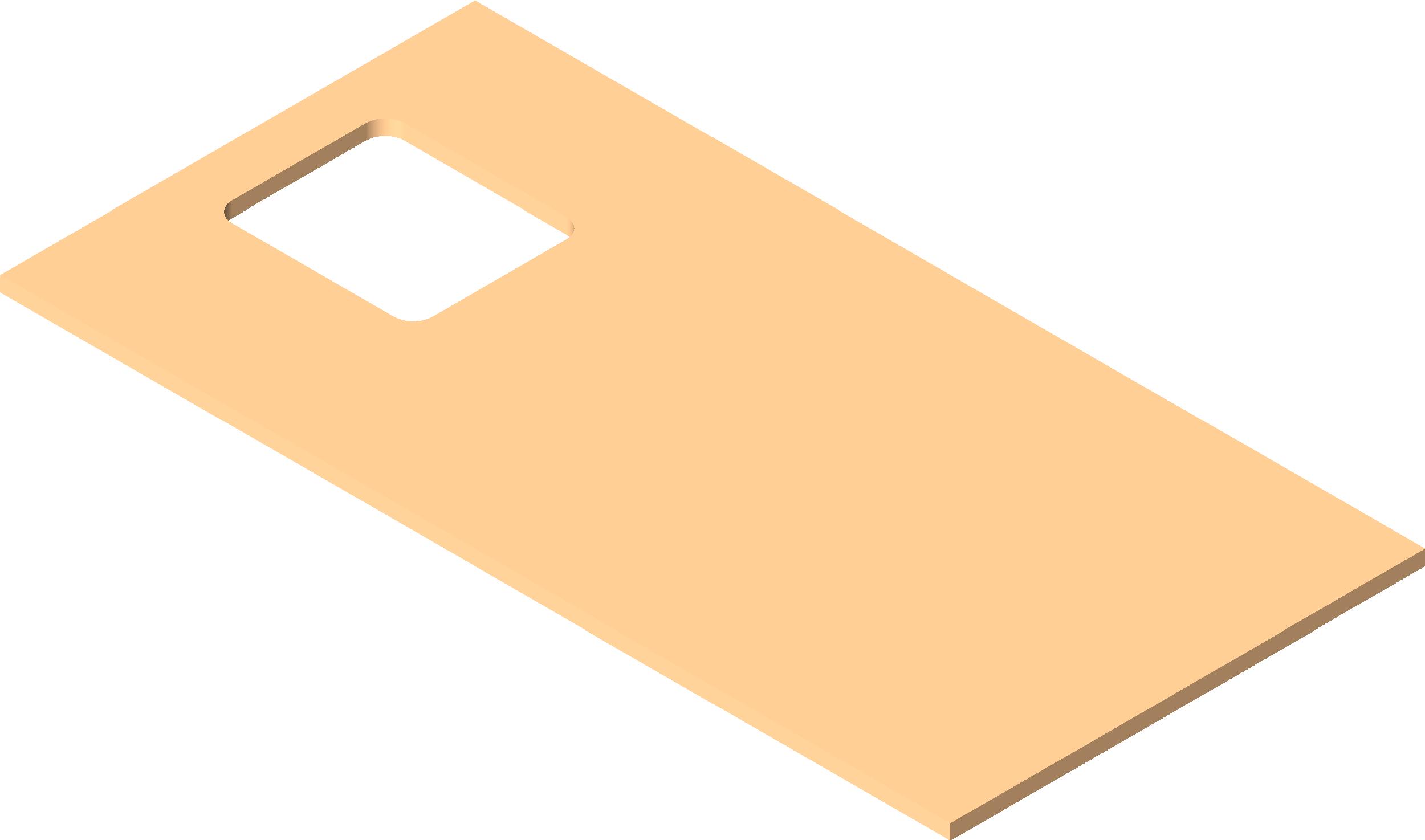 Counter Top Island w Sink Hole revit family free download