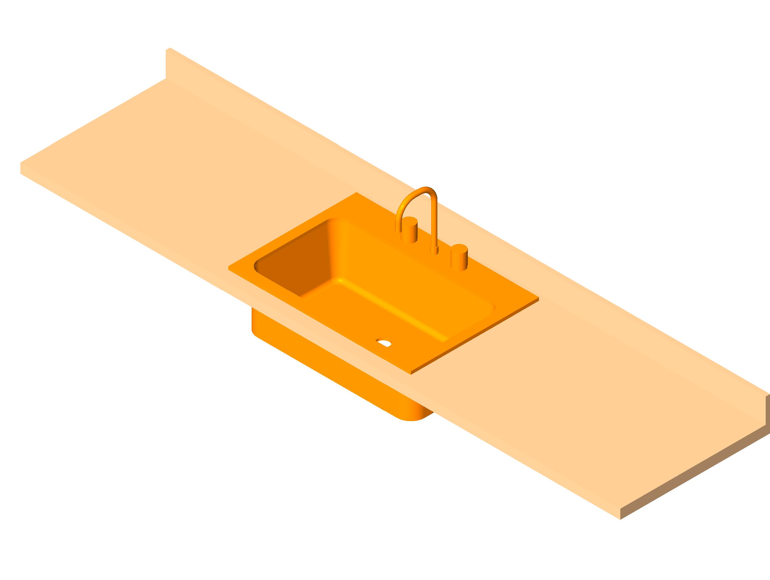 Counter Top w Sink revit family free download