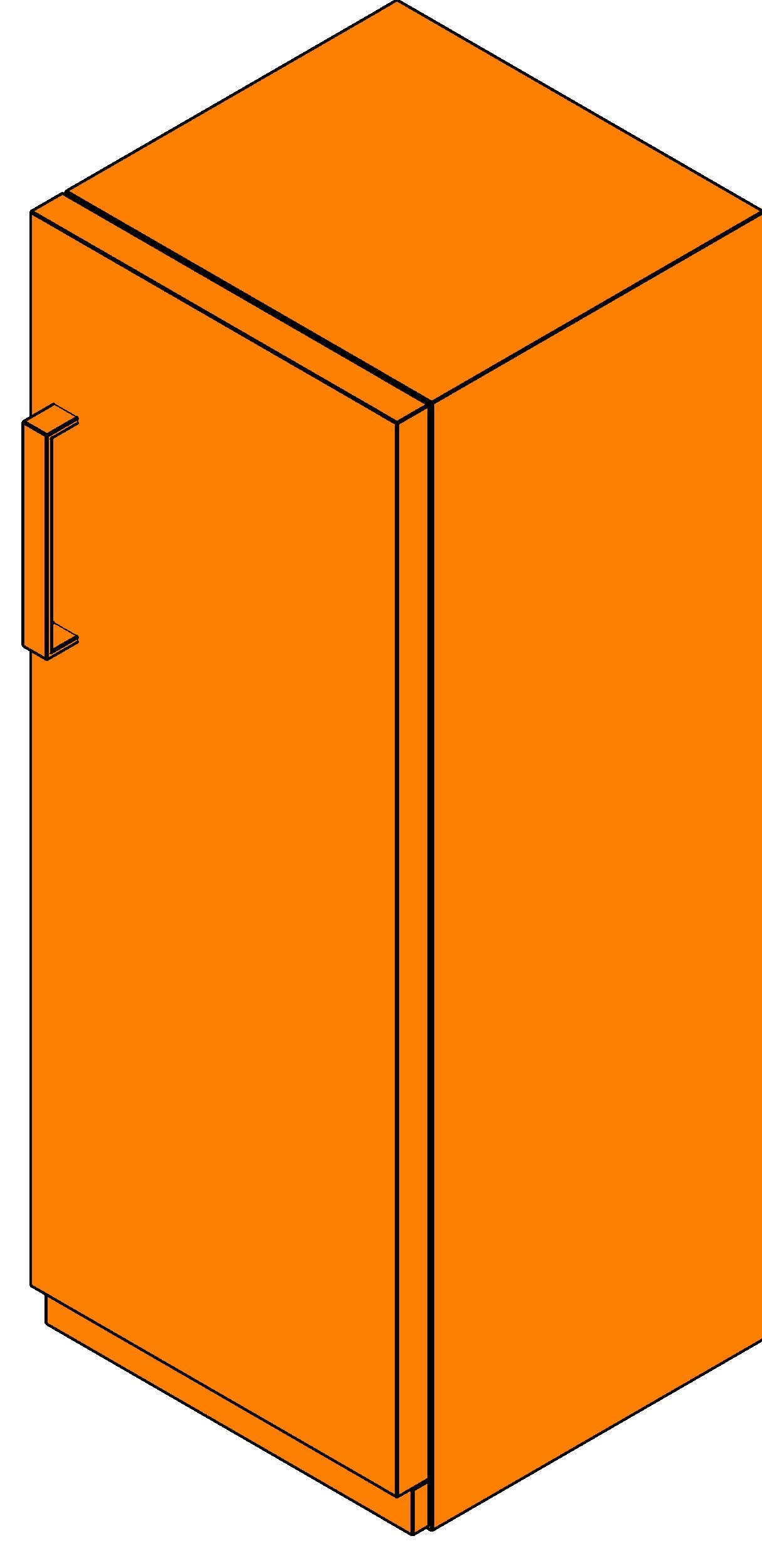 Freezer Upright revit family free download
