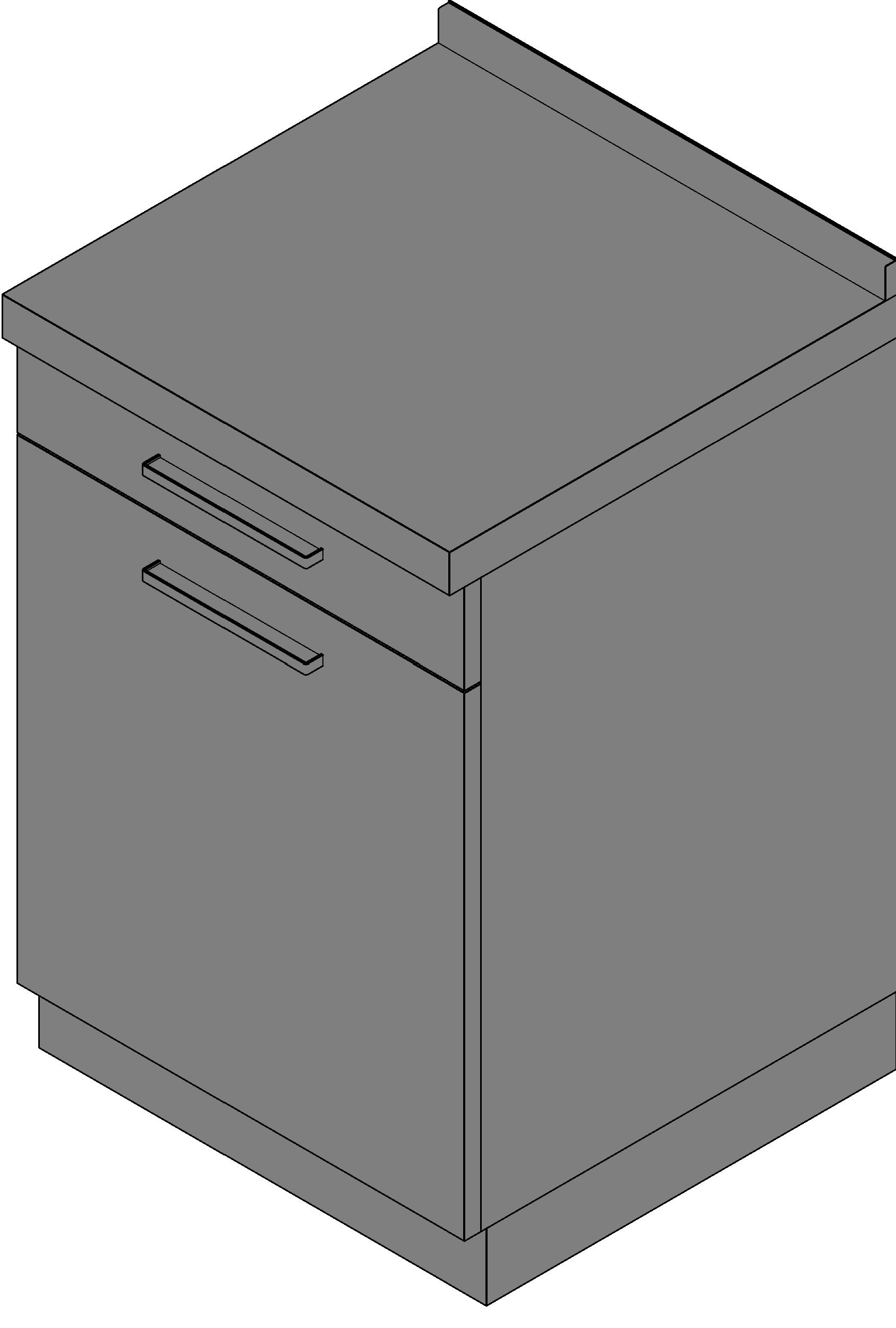 M Base 1 Drawer 1 Door revit family free download