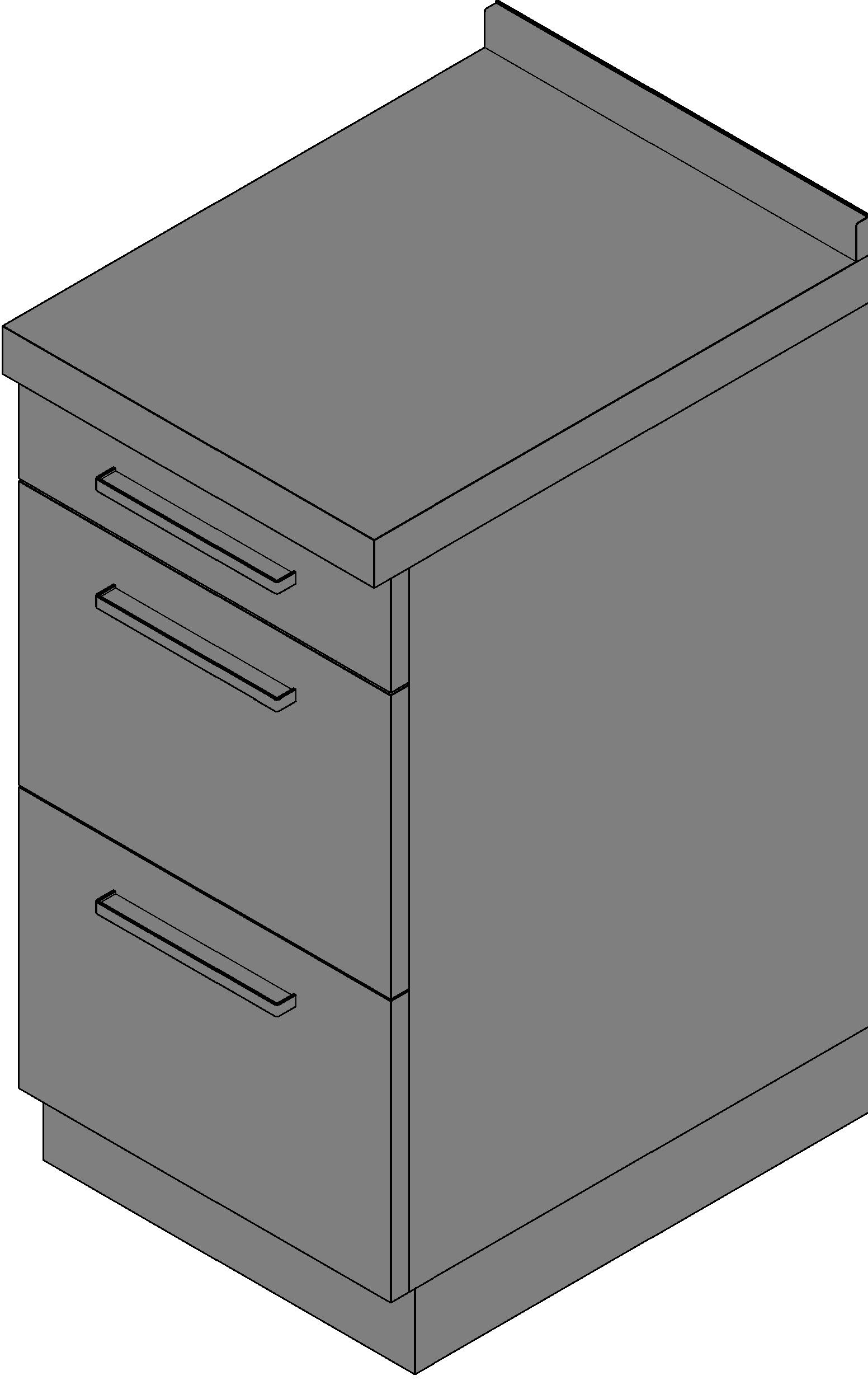 M Base 3 Drawers revit family free download