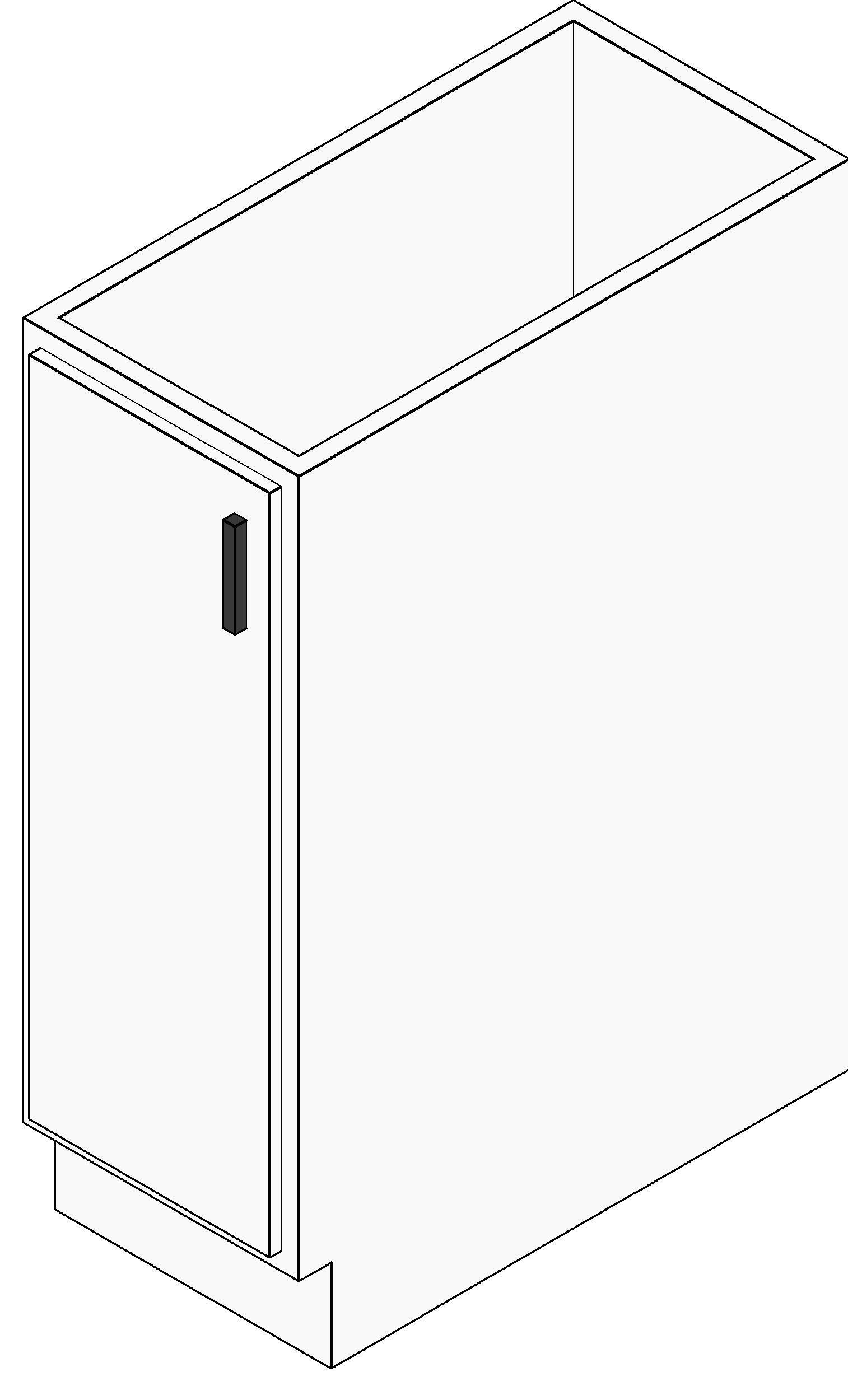 M Base Cabinet Single Door revit family free download