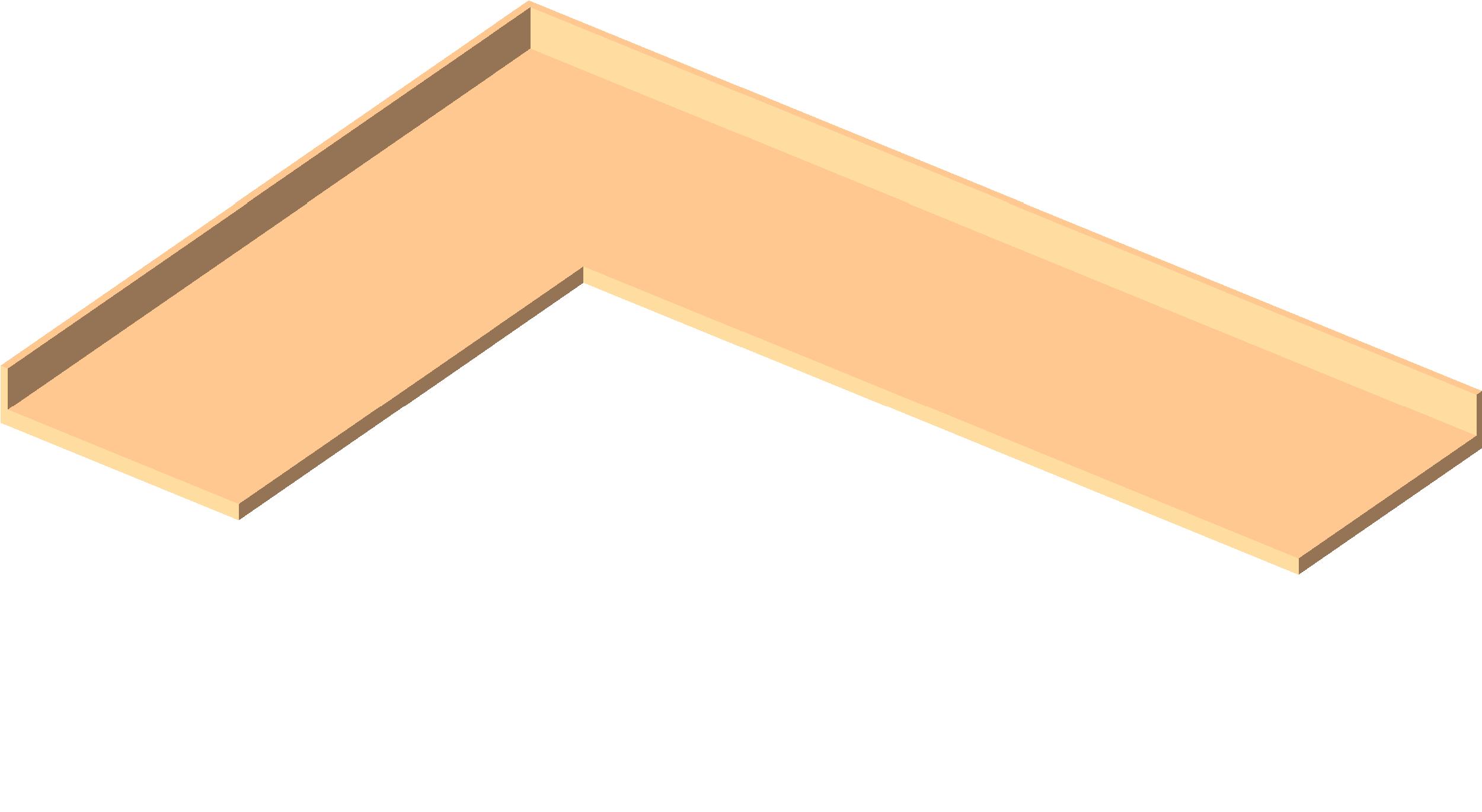 M Counter Top L Shaped revit family free download