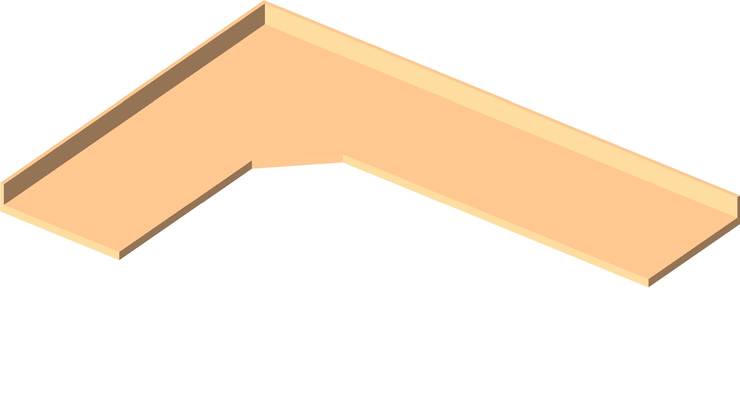 M Counter Top L Shaped 2 revit family free download