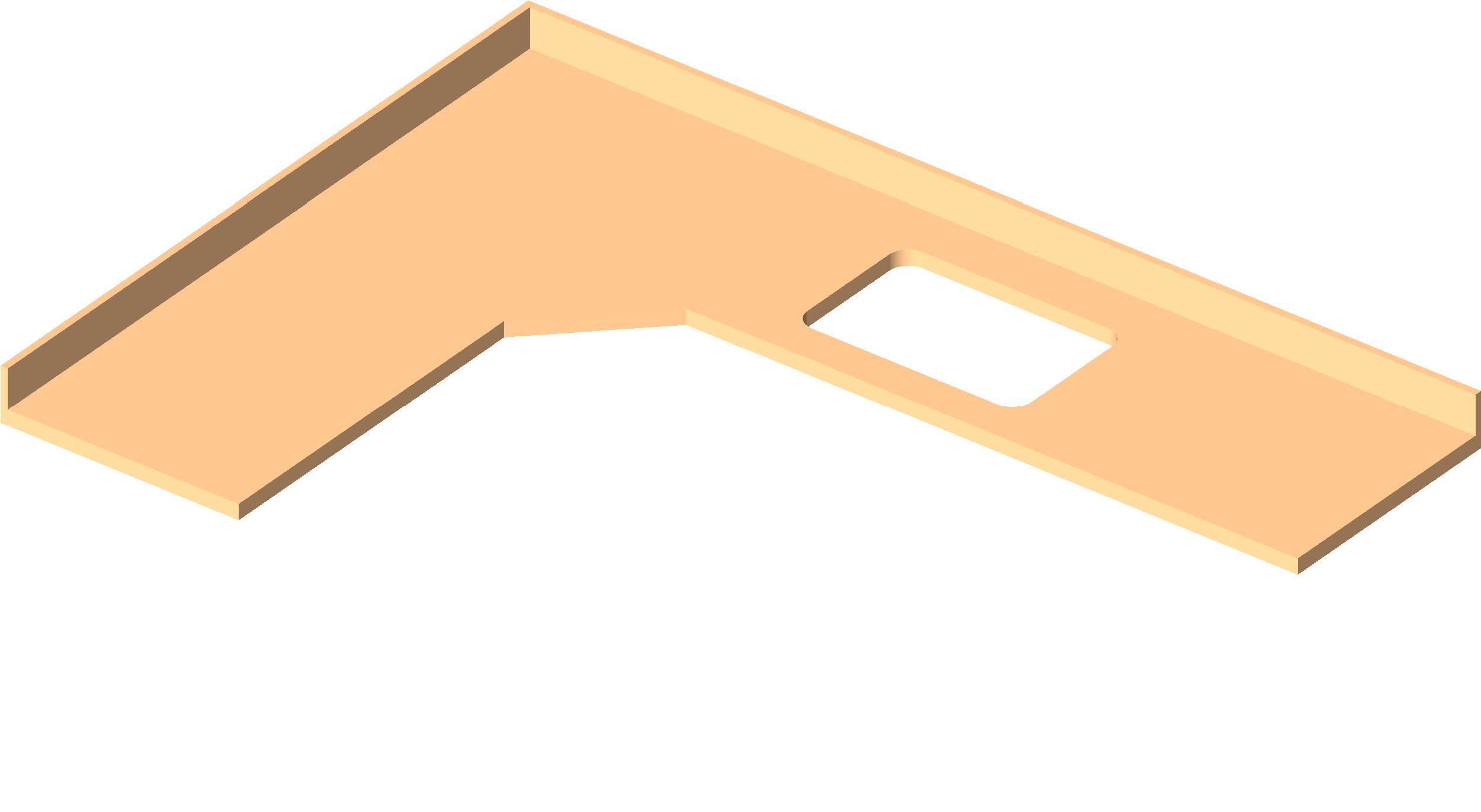 M Counter Top L Shaped w Sink Hole 2 revit family free download