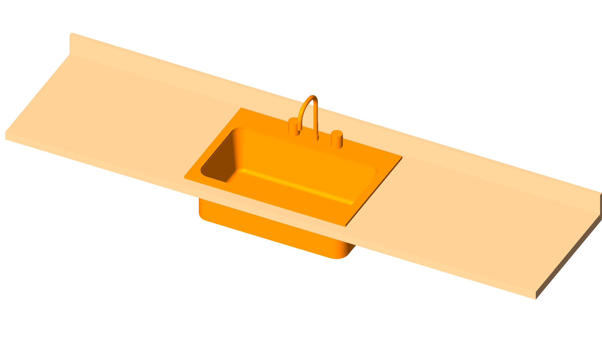 M Counter Top w Sink revit family free download