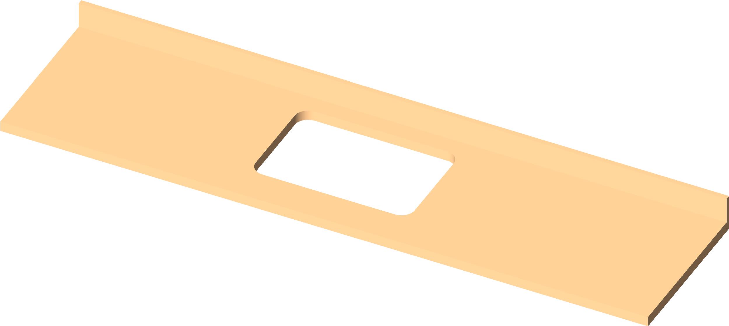 M Counter Top w Sink Hole revit family free download