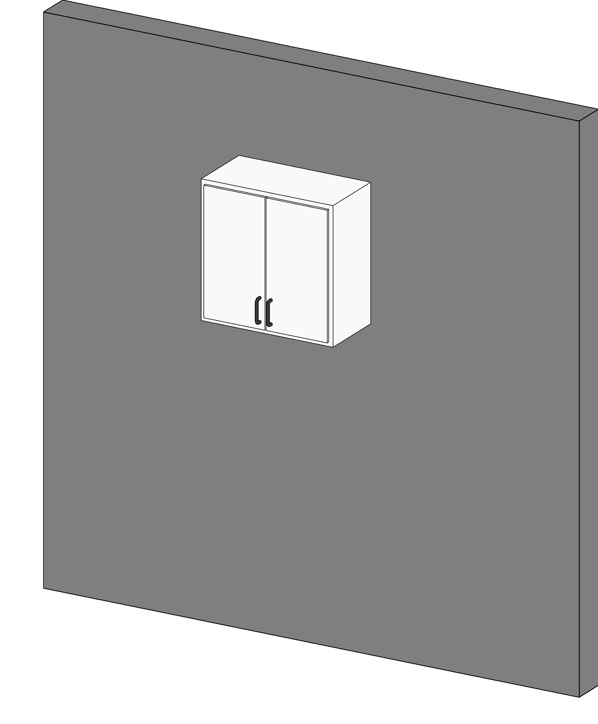 M Upper Cabinet Double Door Wall revit family free download