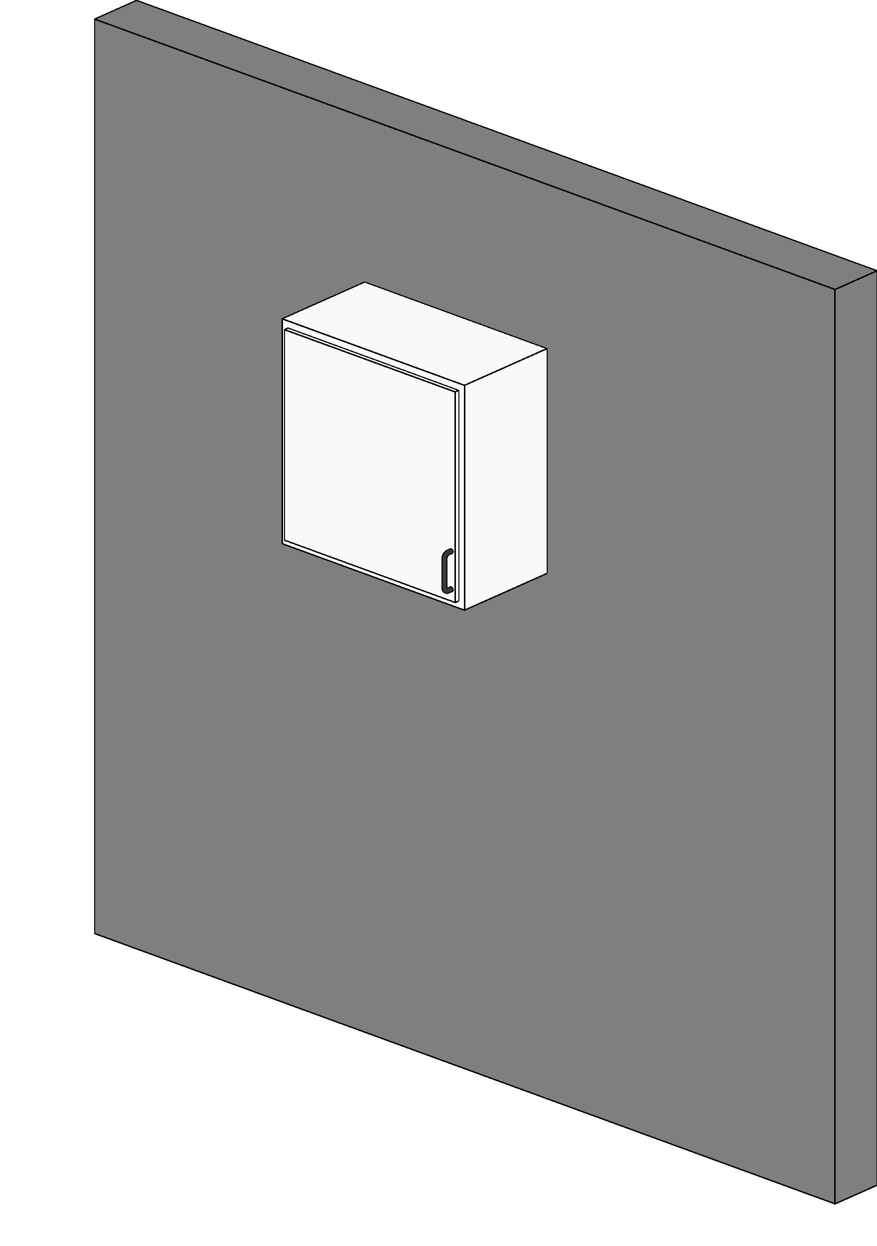 M Upper Cabinet Single Door Wall revit family free download