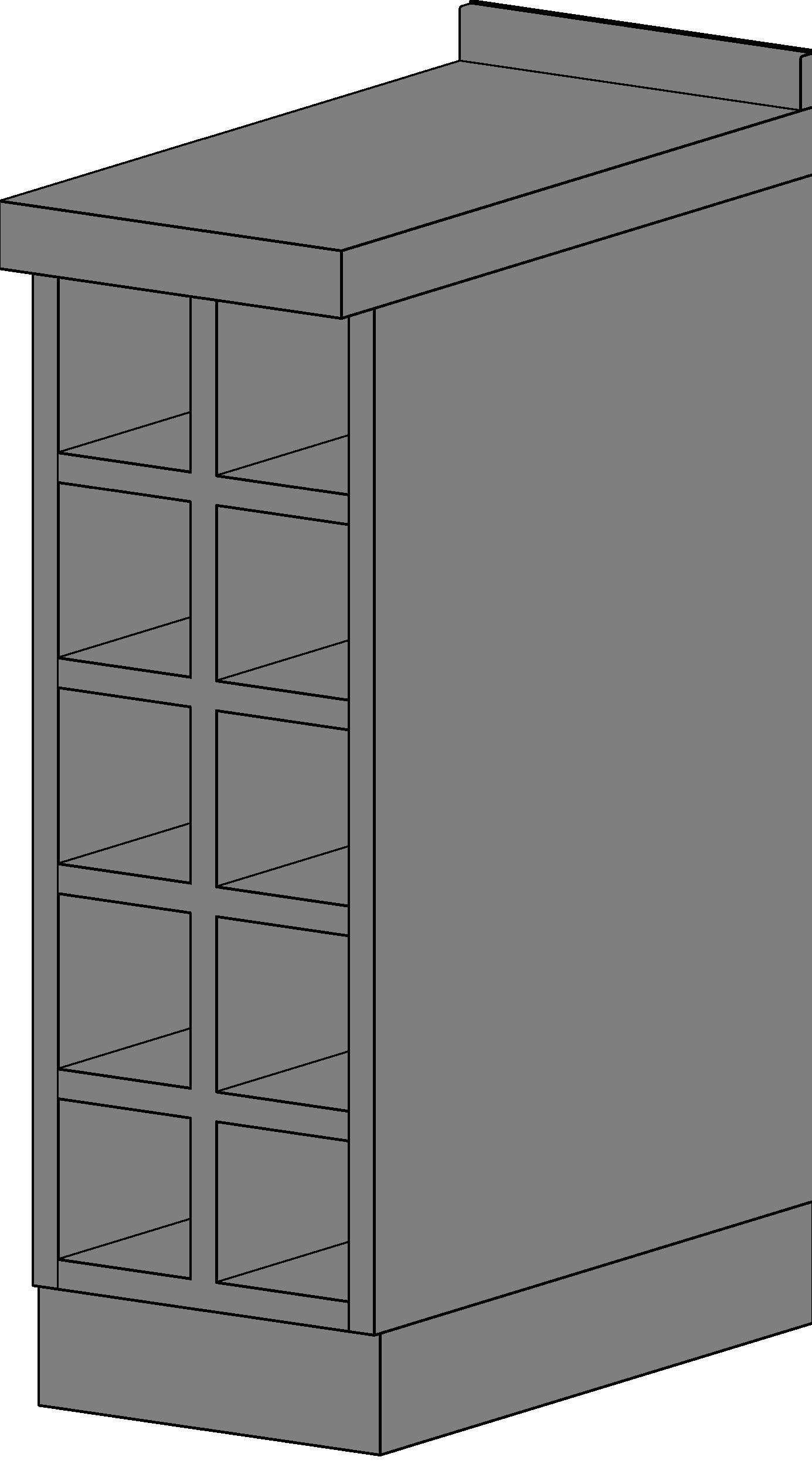 M Wine Rack revit family free download