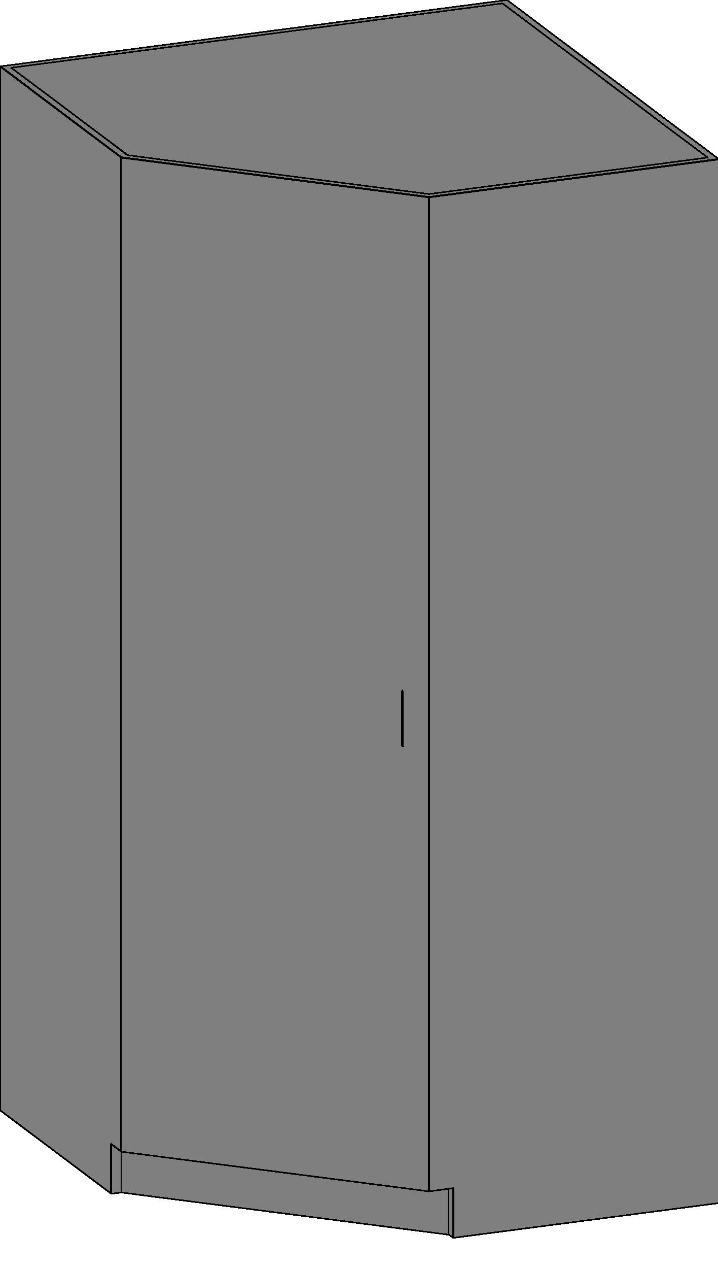 Pantry Cabinet Corner revit family free download