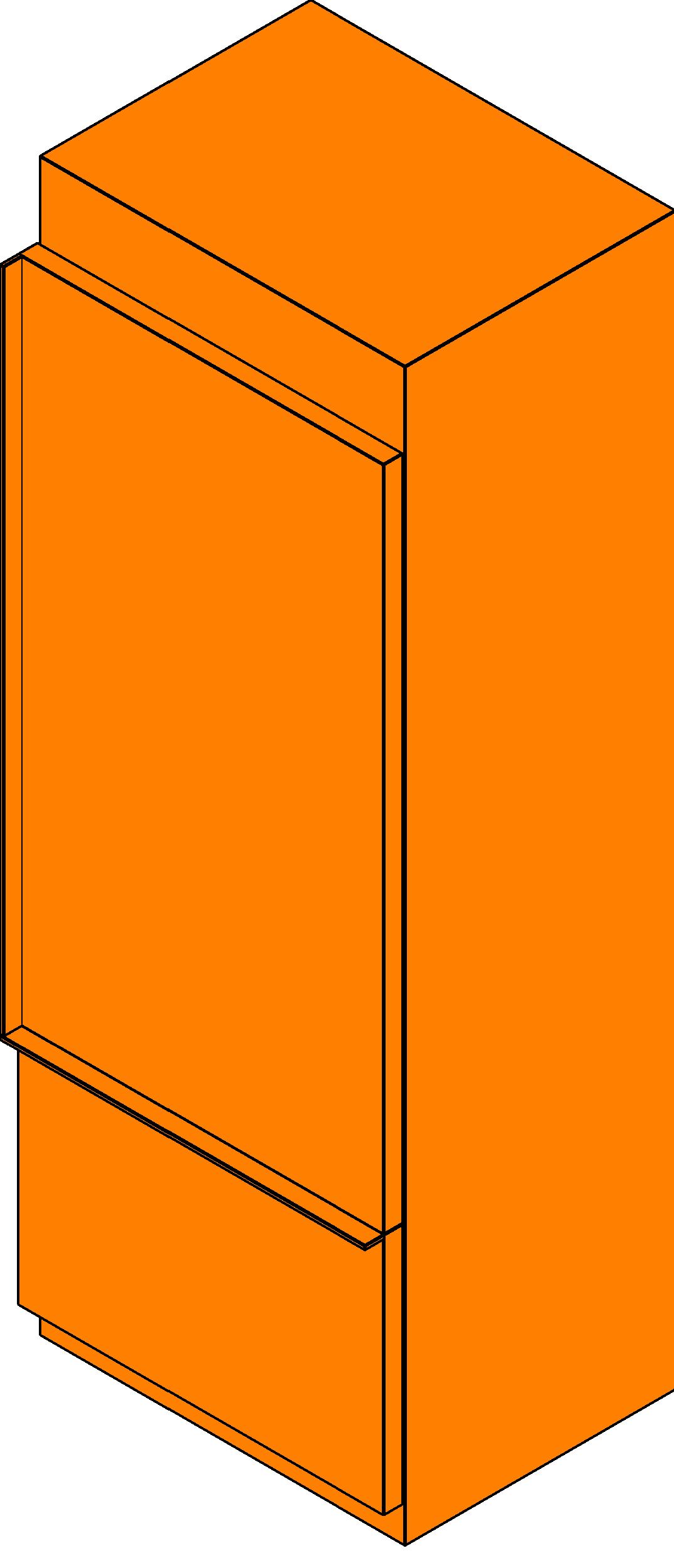Refrigerator Built in revit family free download