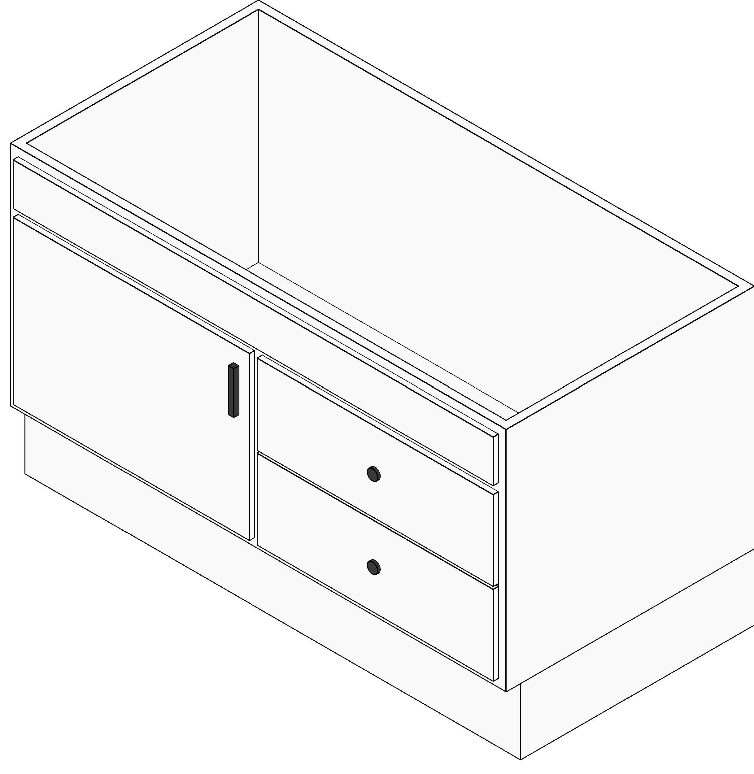 Vanity Cabinet 3 revit family free download