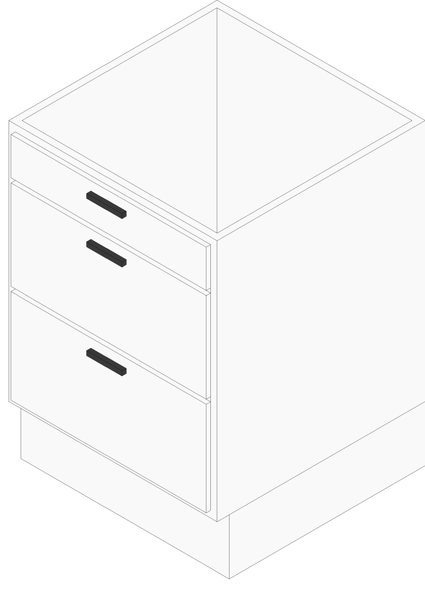 Vanity Cabinet 3 Drawers revit family free download