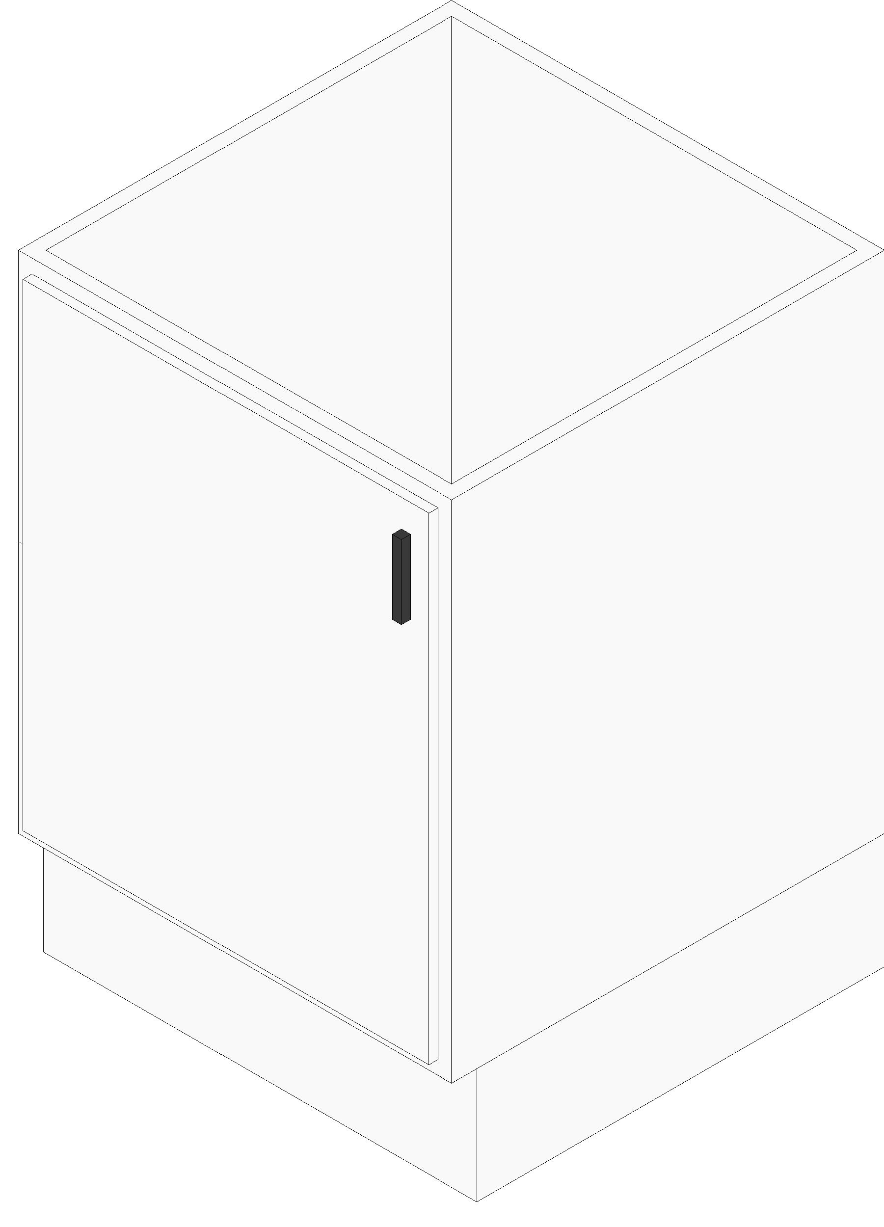 Vanity Cabinet Single Door revit family free download