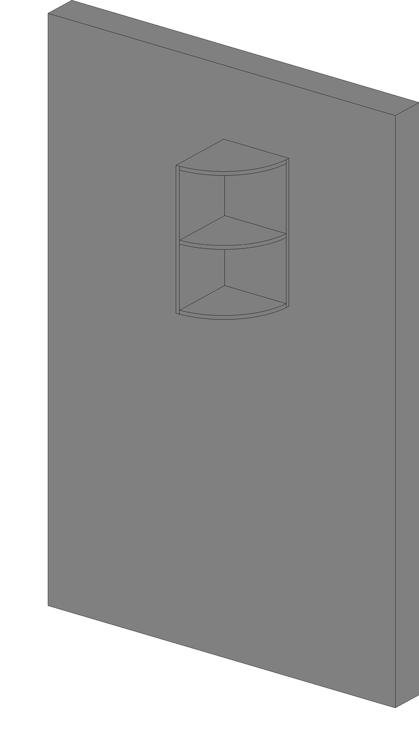 Wall Cabinet Corner Shelves revit family free download
