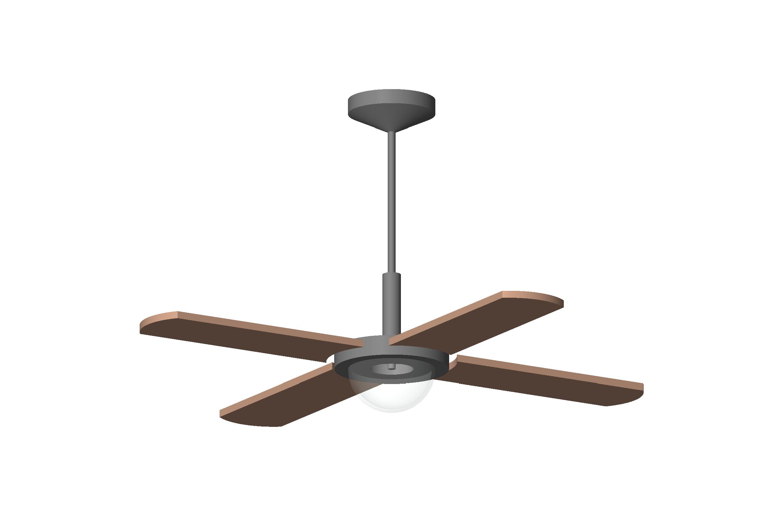 Ceiling Fan 2 revit family free download