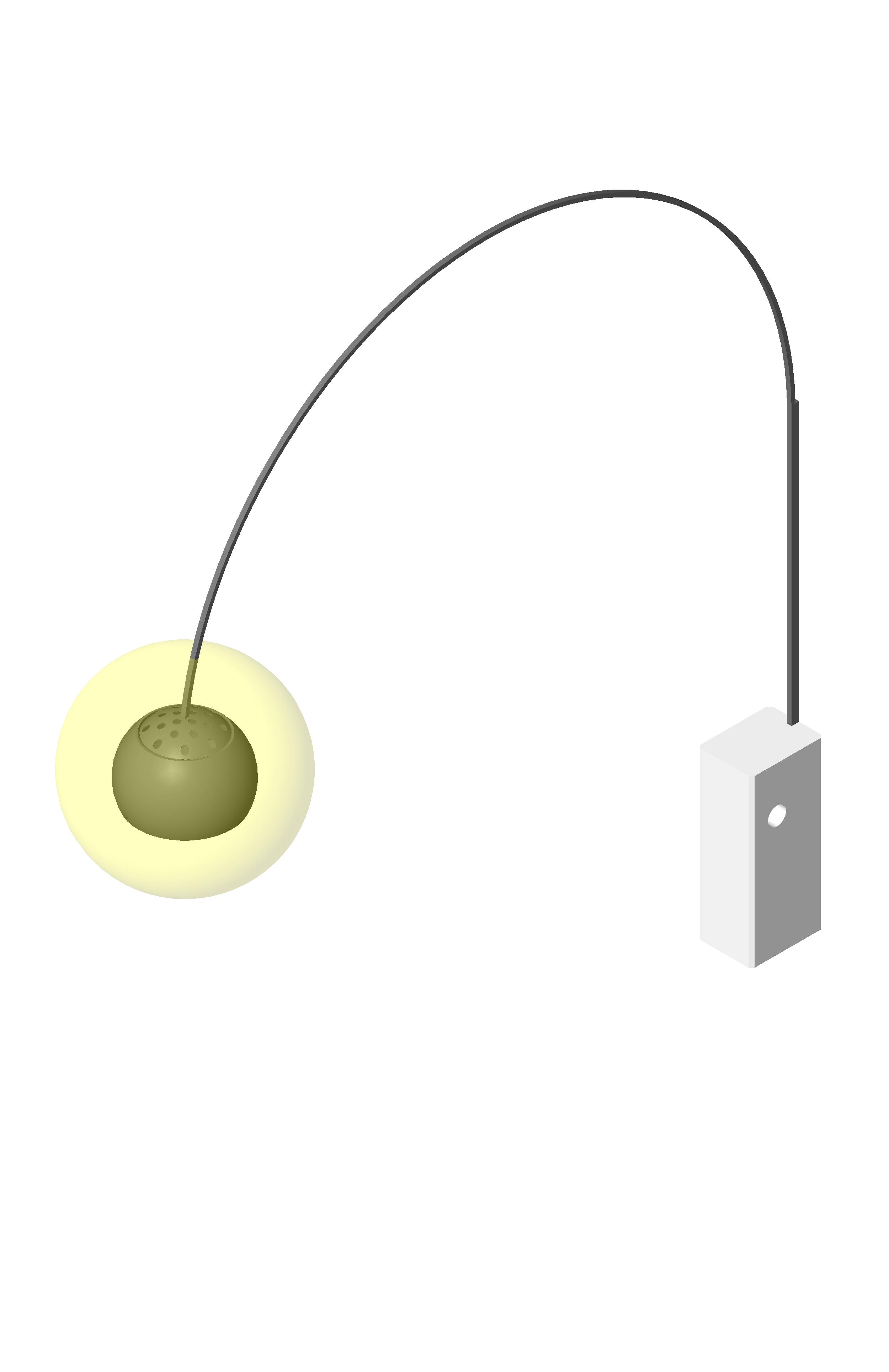 Floor Lamp Arc revit family free download