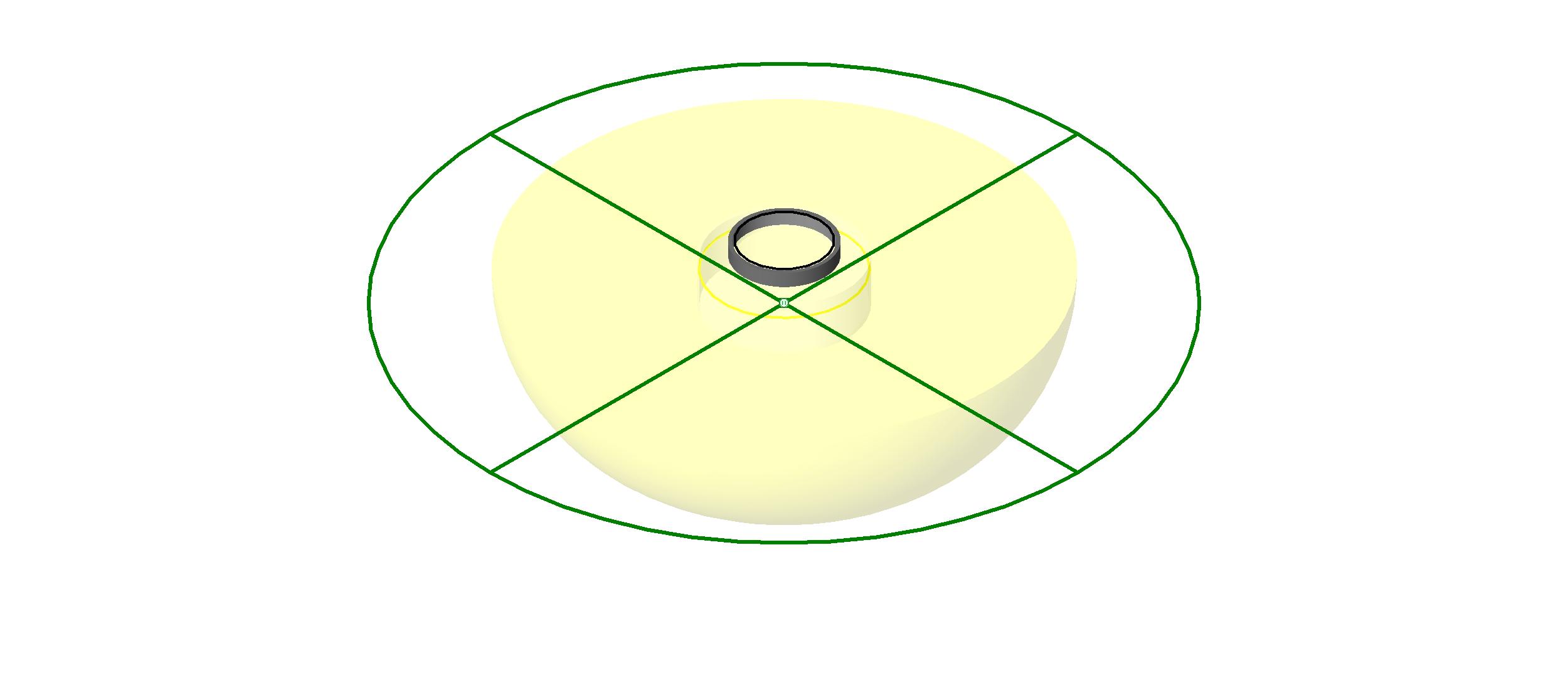 M Ceiling Light Flat Round revit family free download