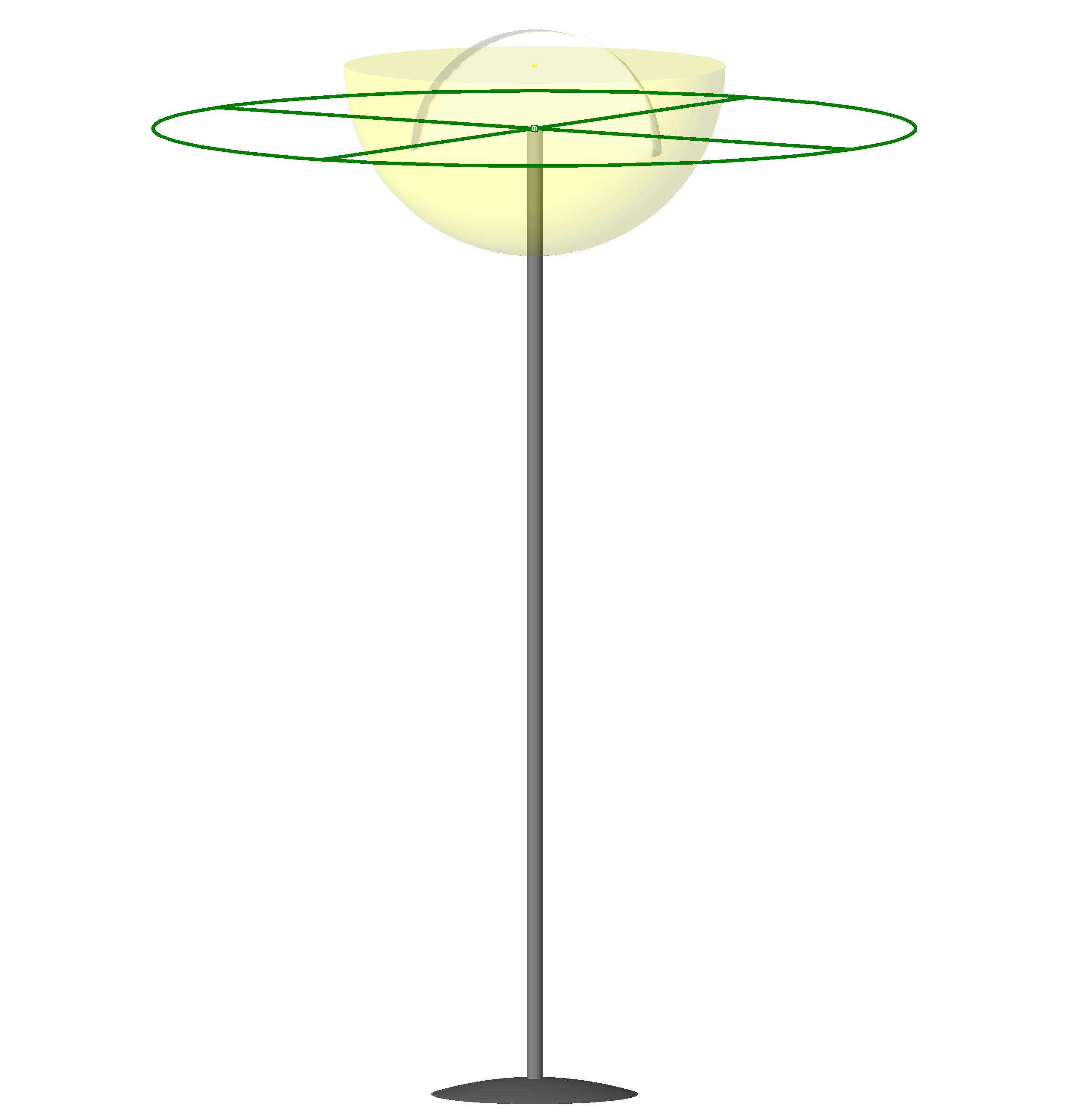 M Floor Lamp Hemispheric revit family free download