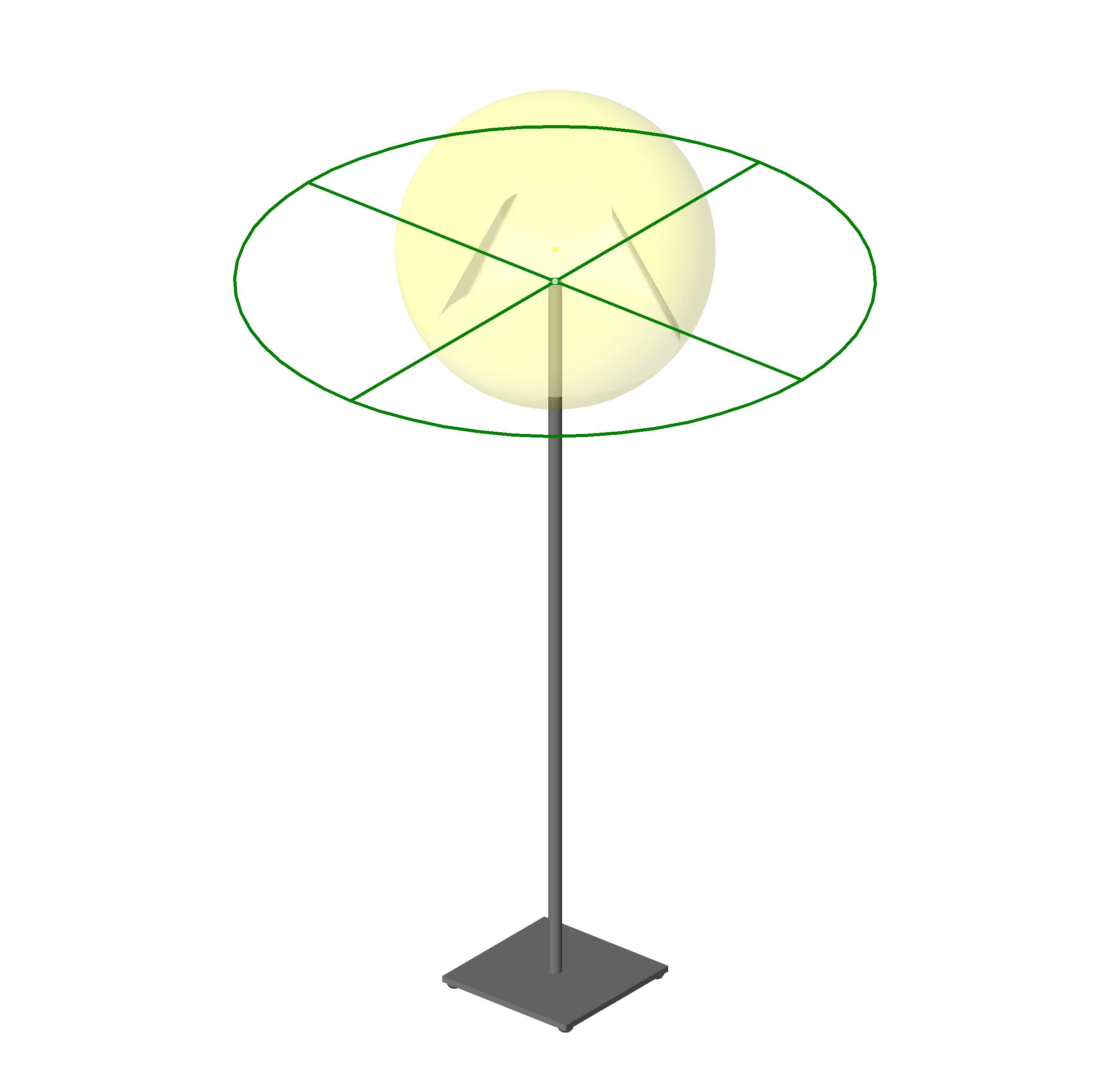 M Floor Lamp Standup revit family free download