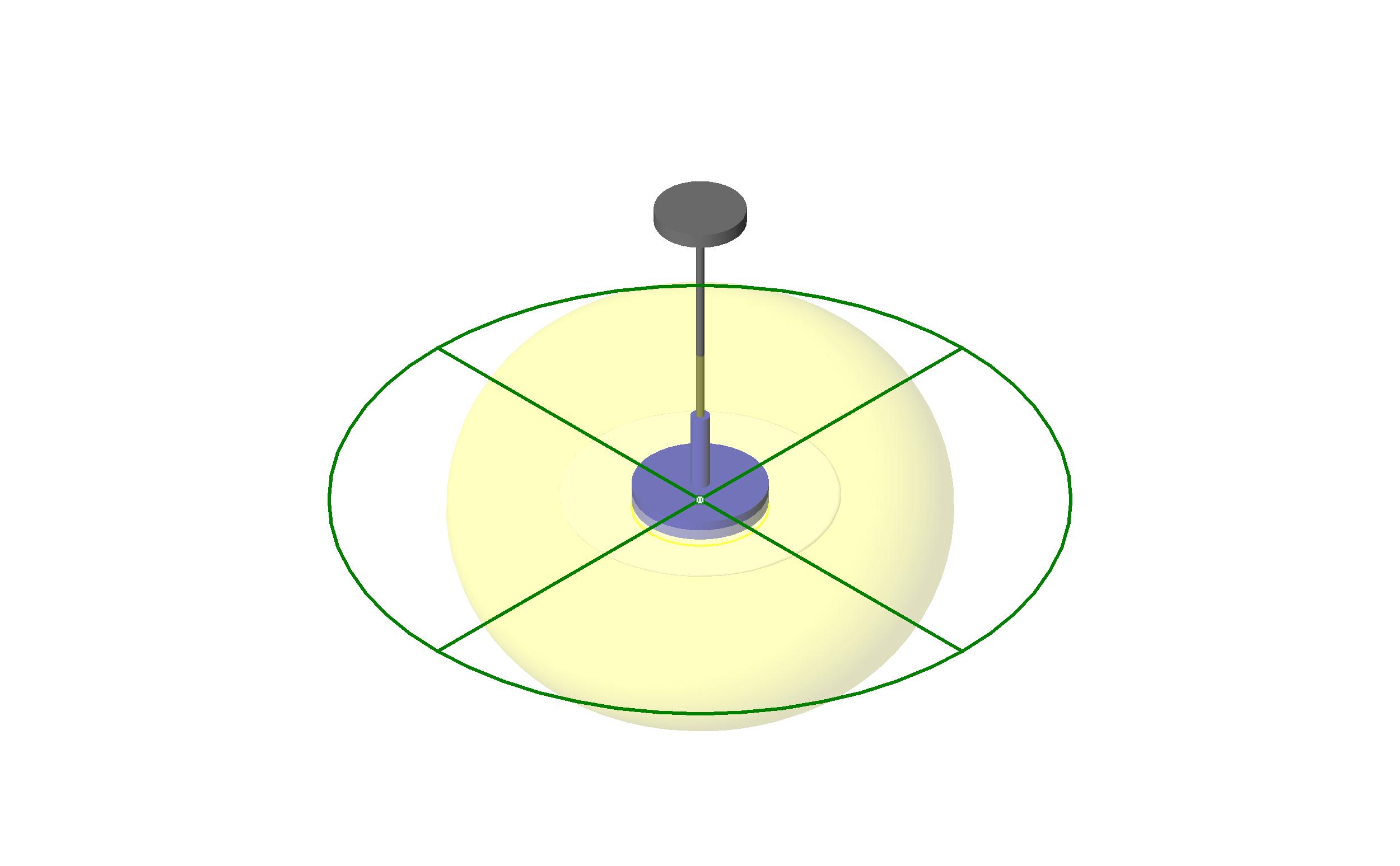 M Pendant Light Disk revit family free download
