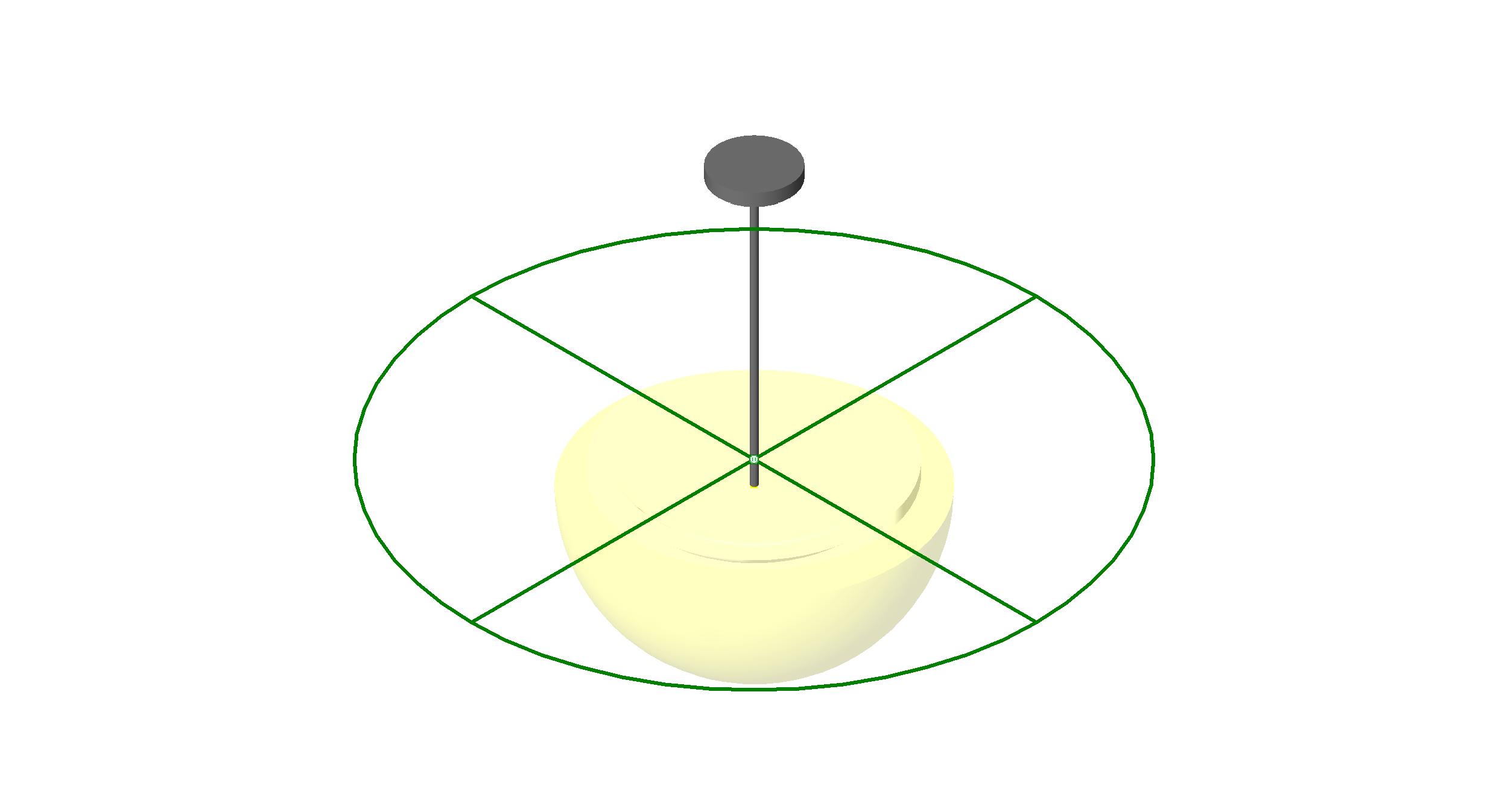 M Pendant Light Hemisphere revit family free download