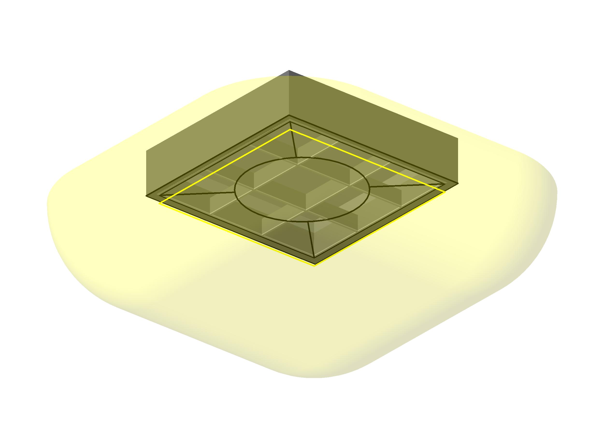 Troffer Parabolic Square revit family free download