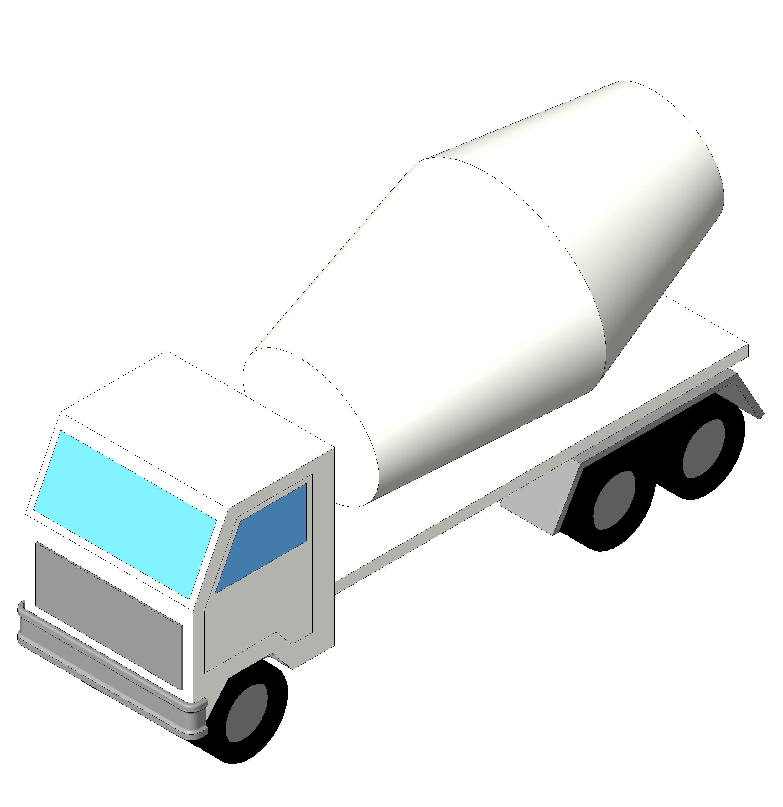 Concrete Truck revit family free download