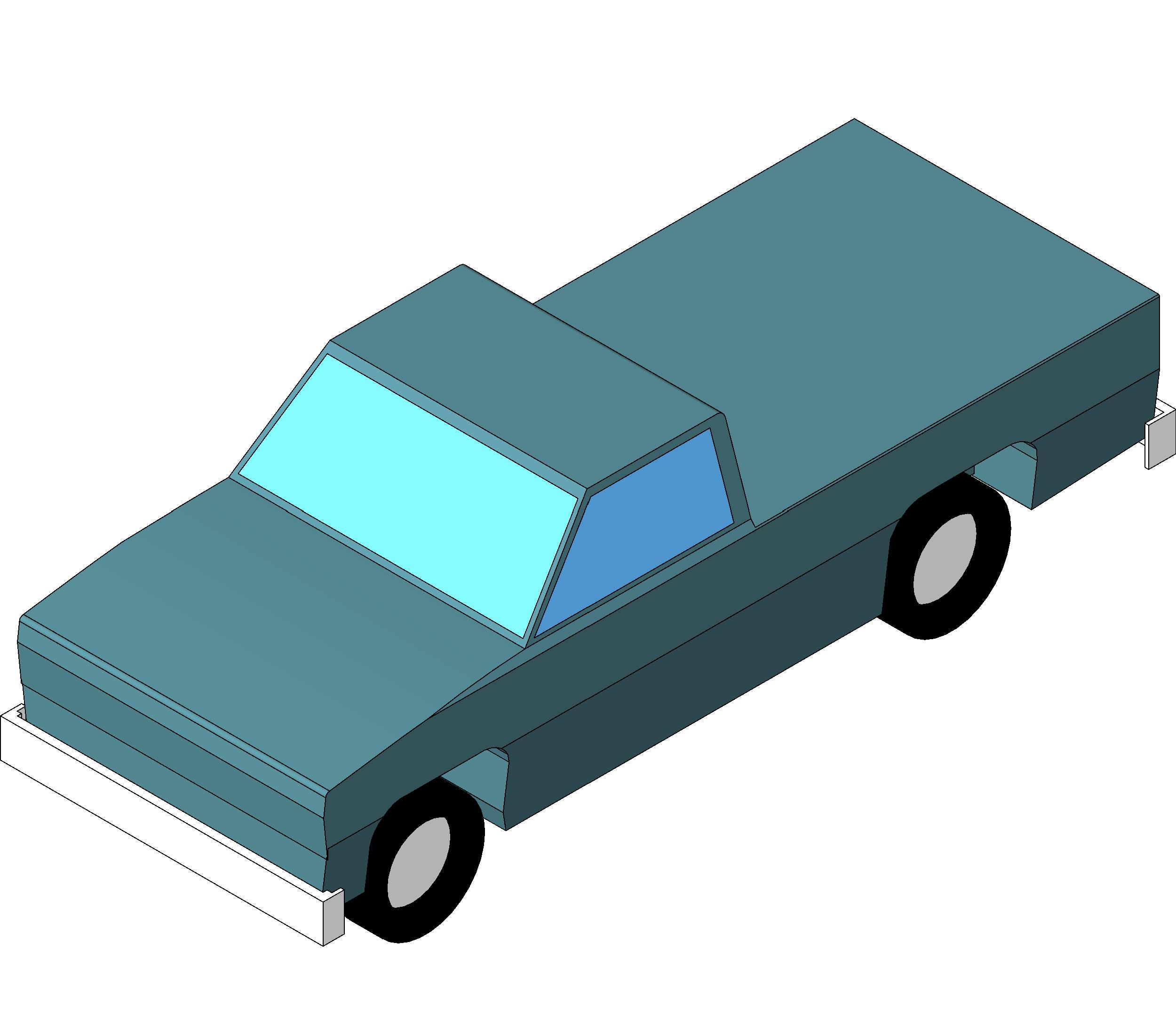 Truck Pick Up revit family free download