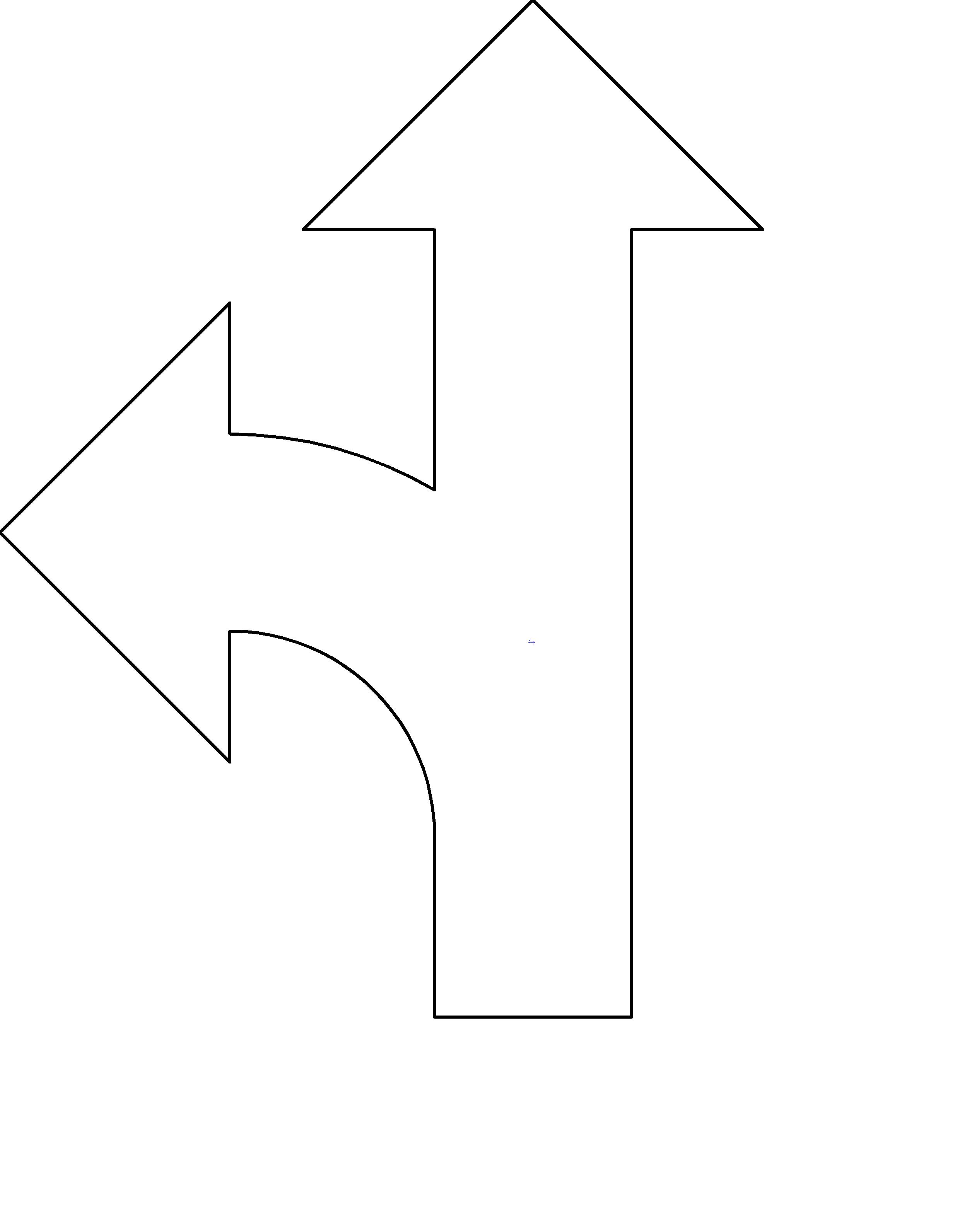 M Direction Arrows Straight & Turn revit family free download