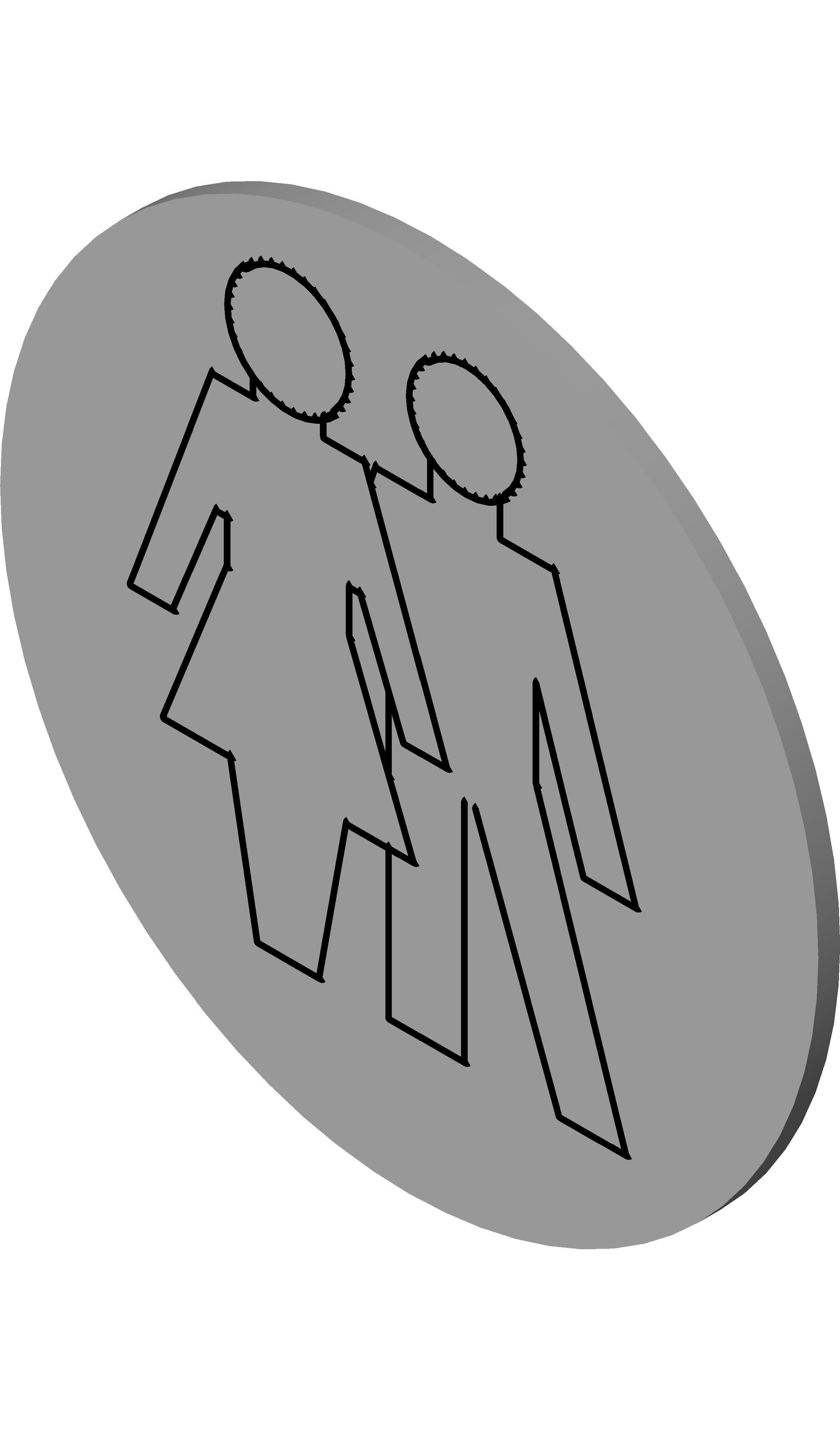 Signage WC revit family free download