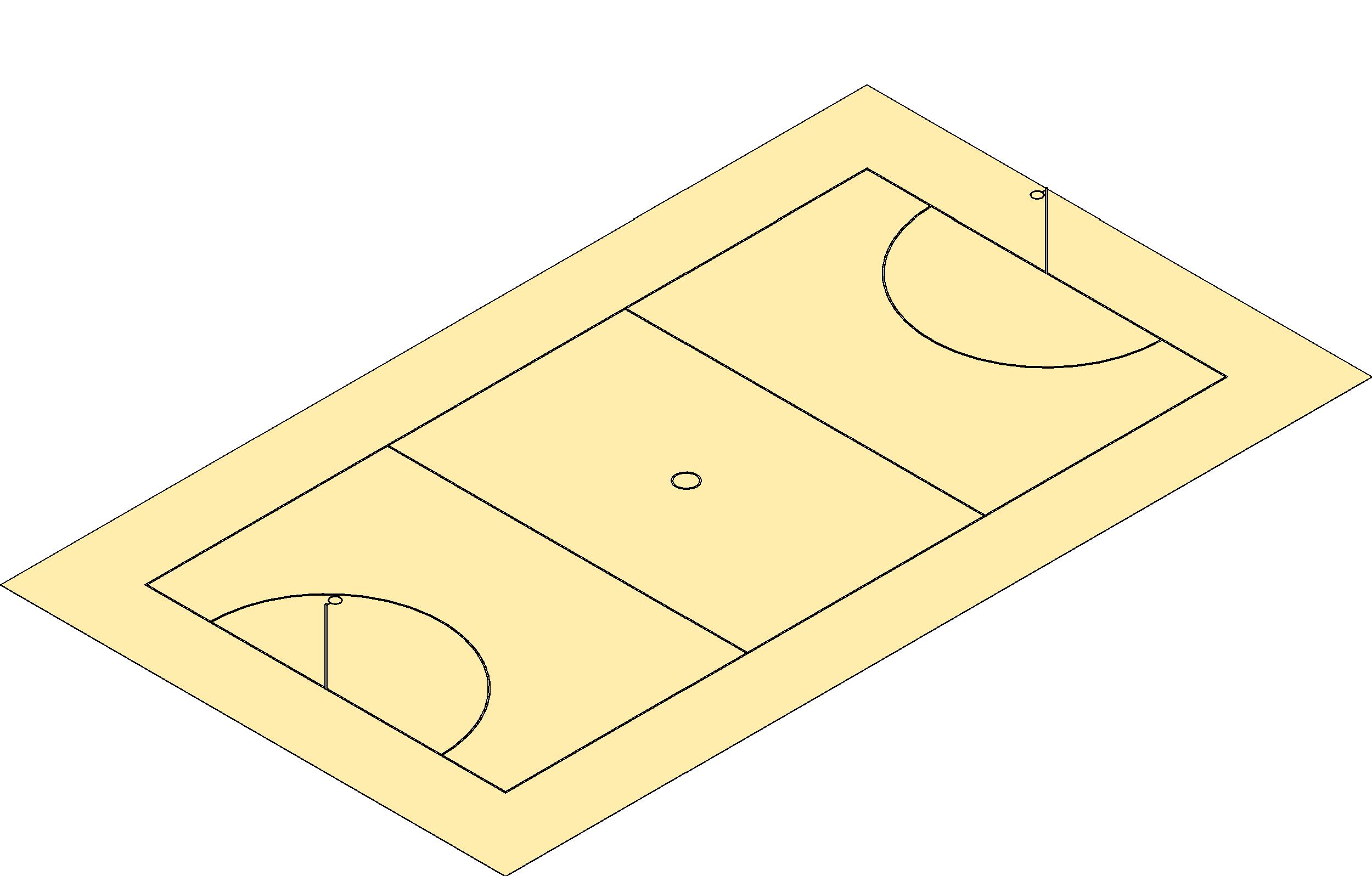 Sports field Netball revit family free download