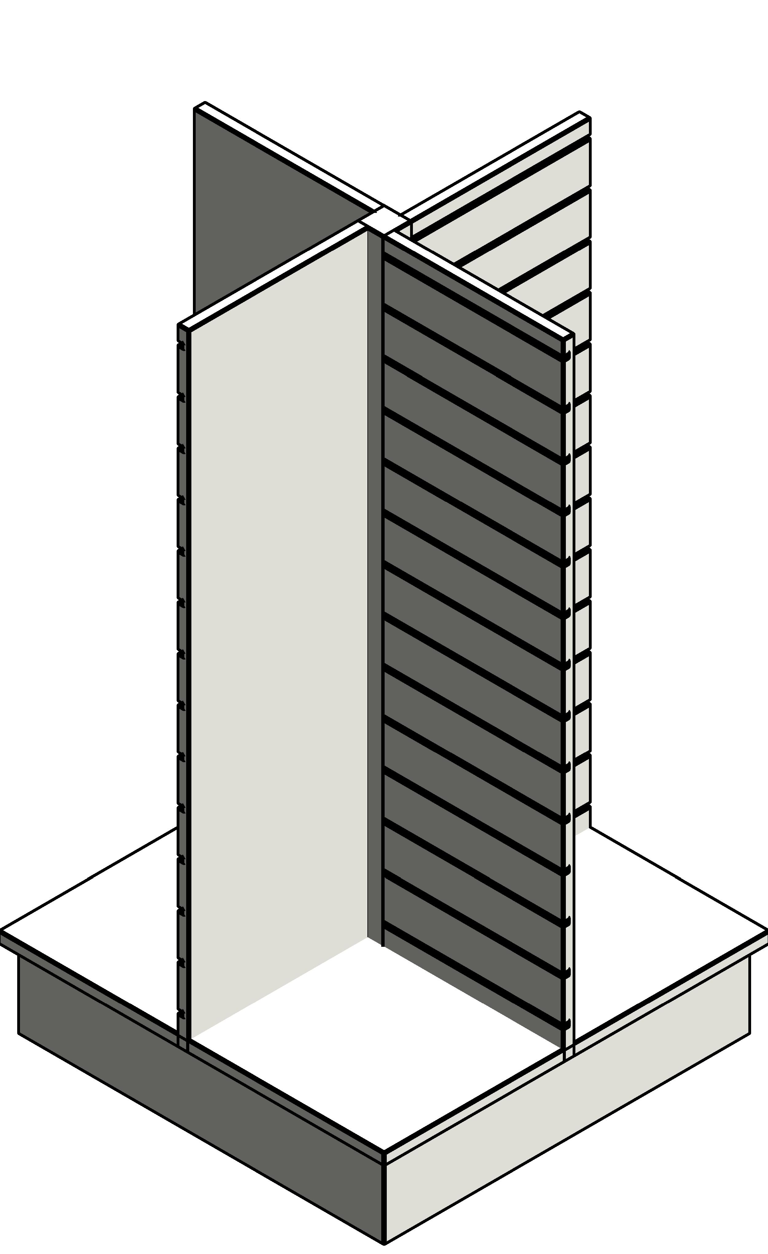 Slatwall Four Sided revit family free download
