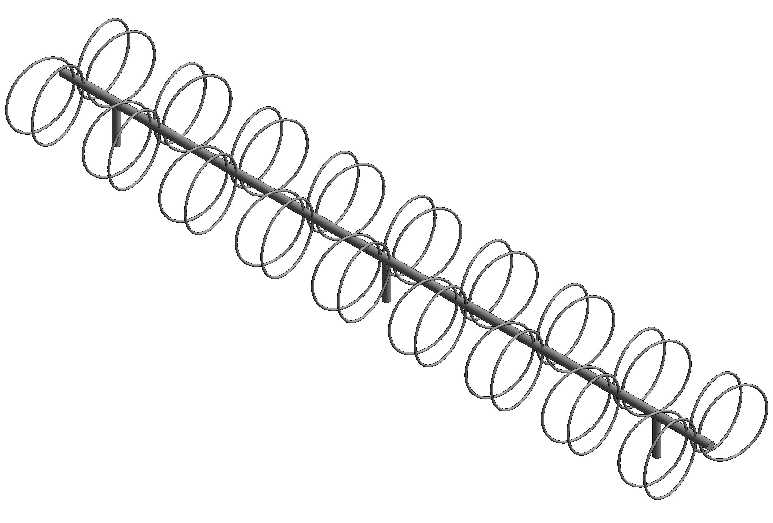 Bicycle Rack 2 revit family free download