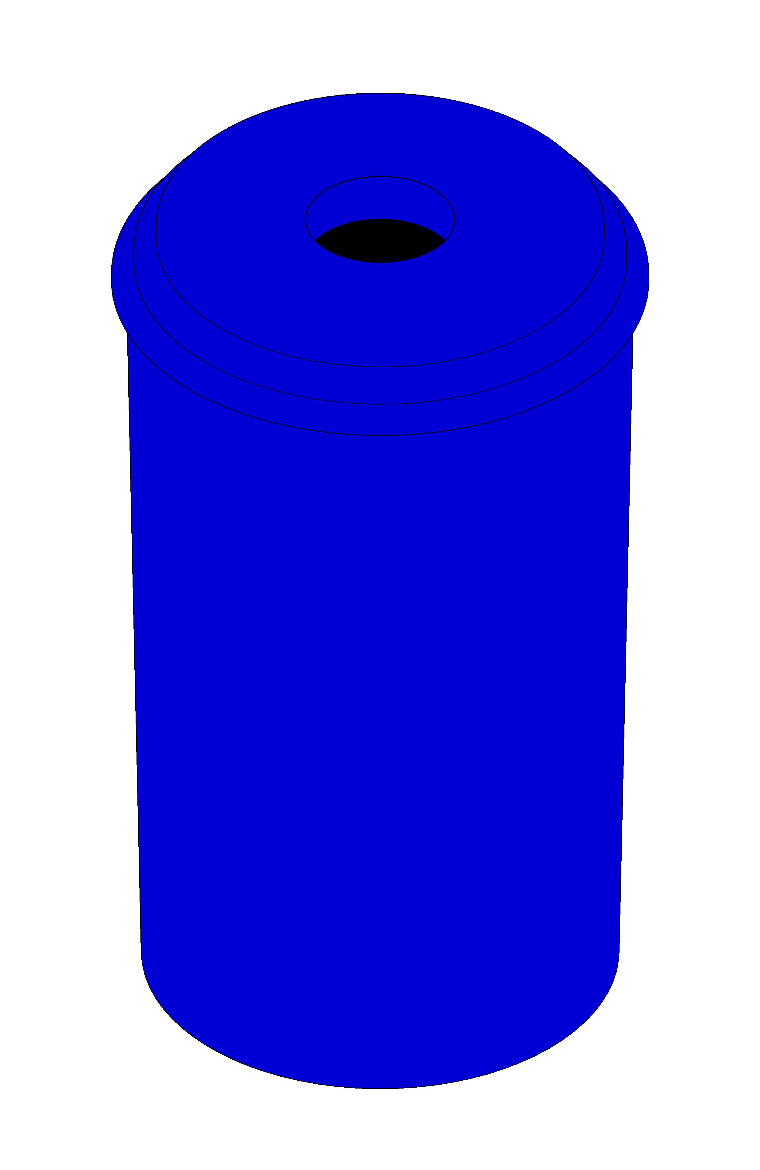 Recycle Bin Round revit family free download