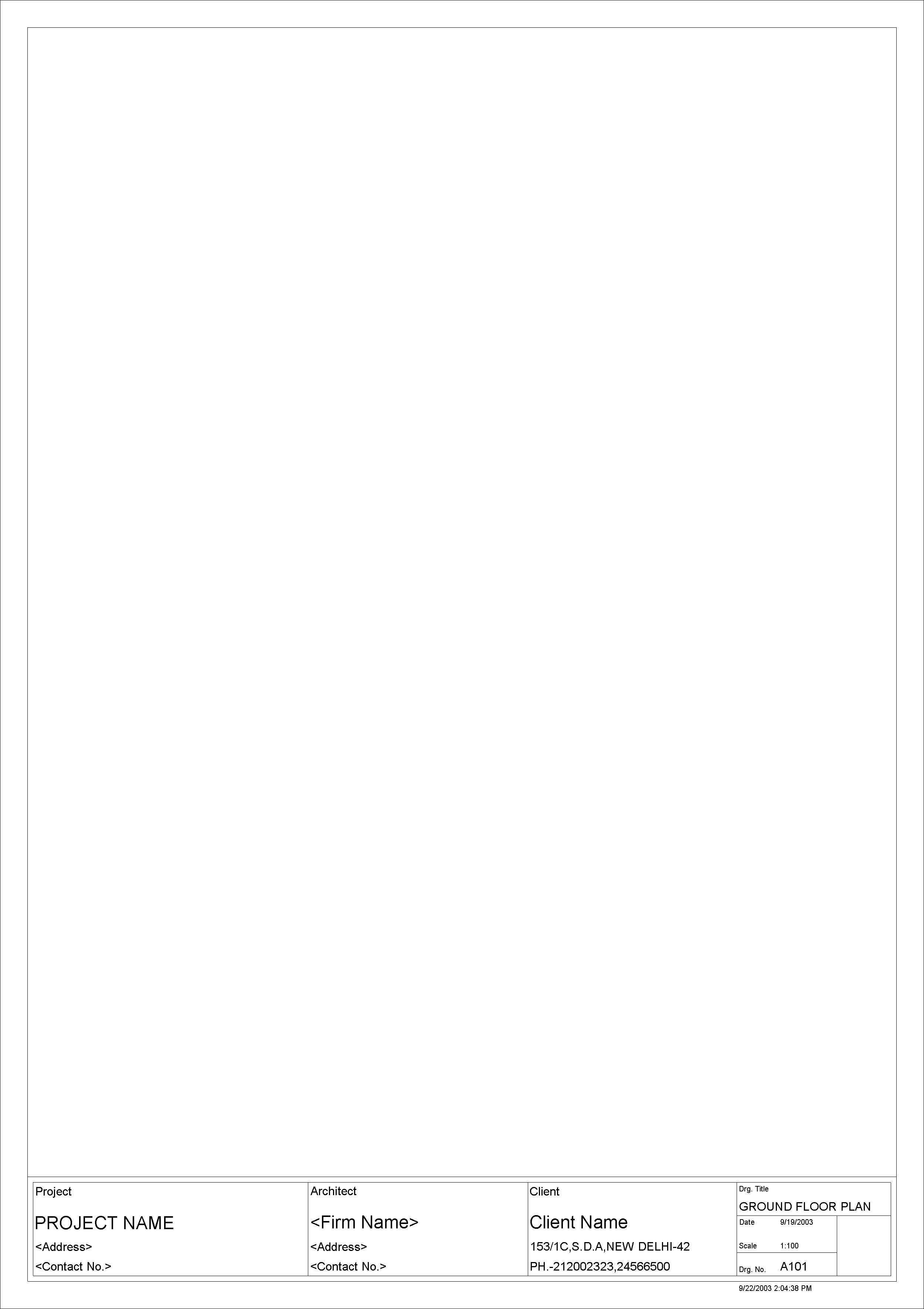 A0 Portrait revit family free download