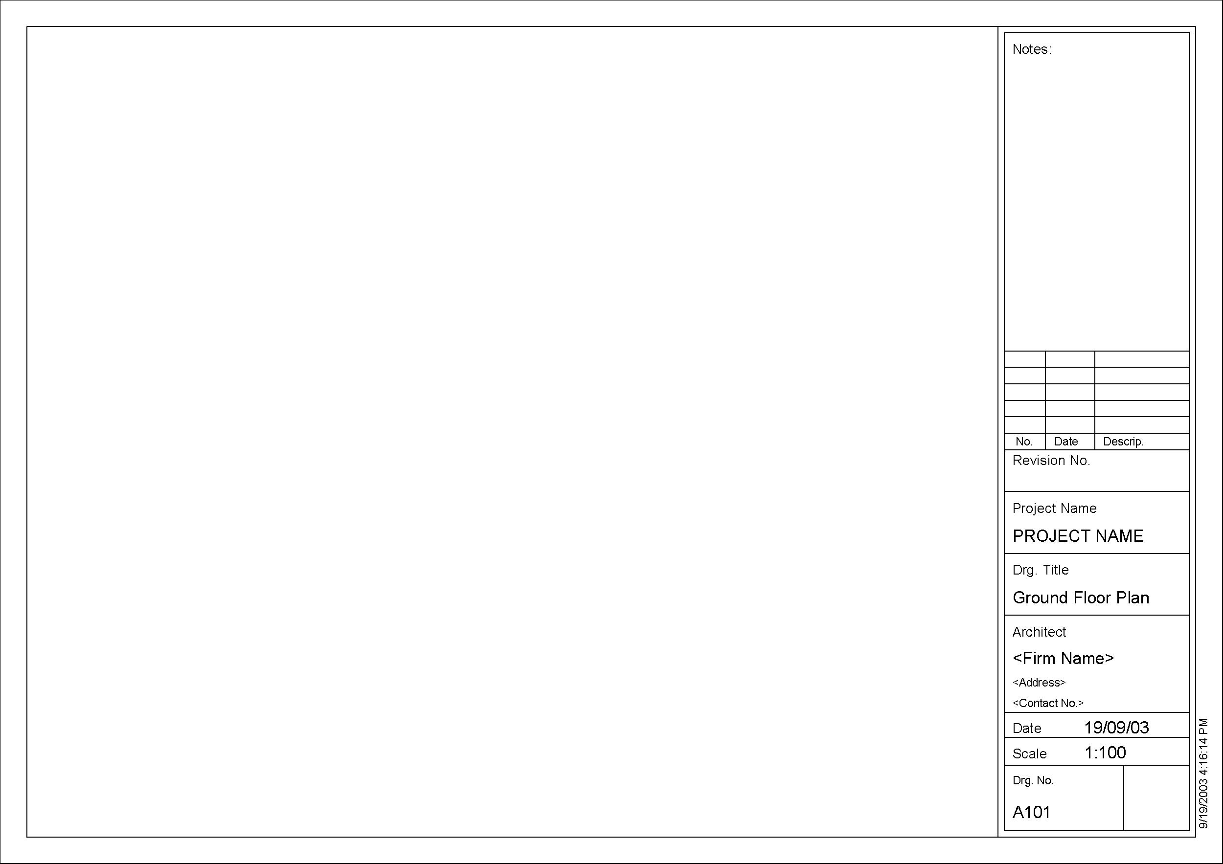 A4 Landscape revit family free download