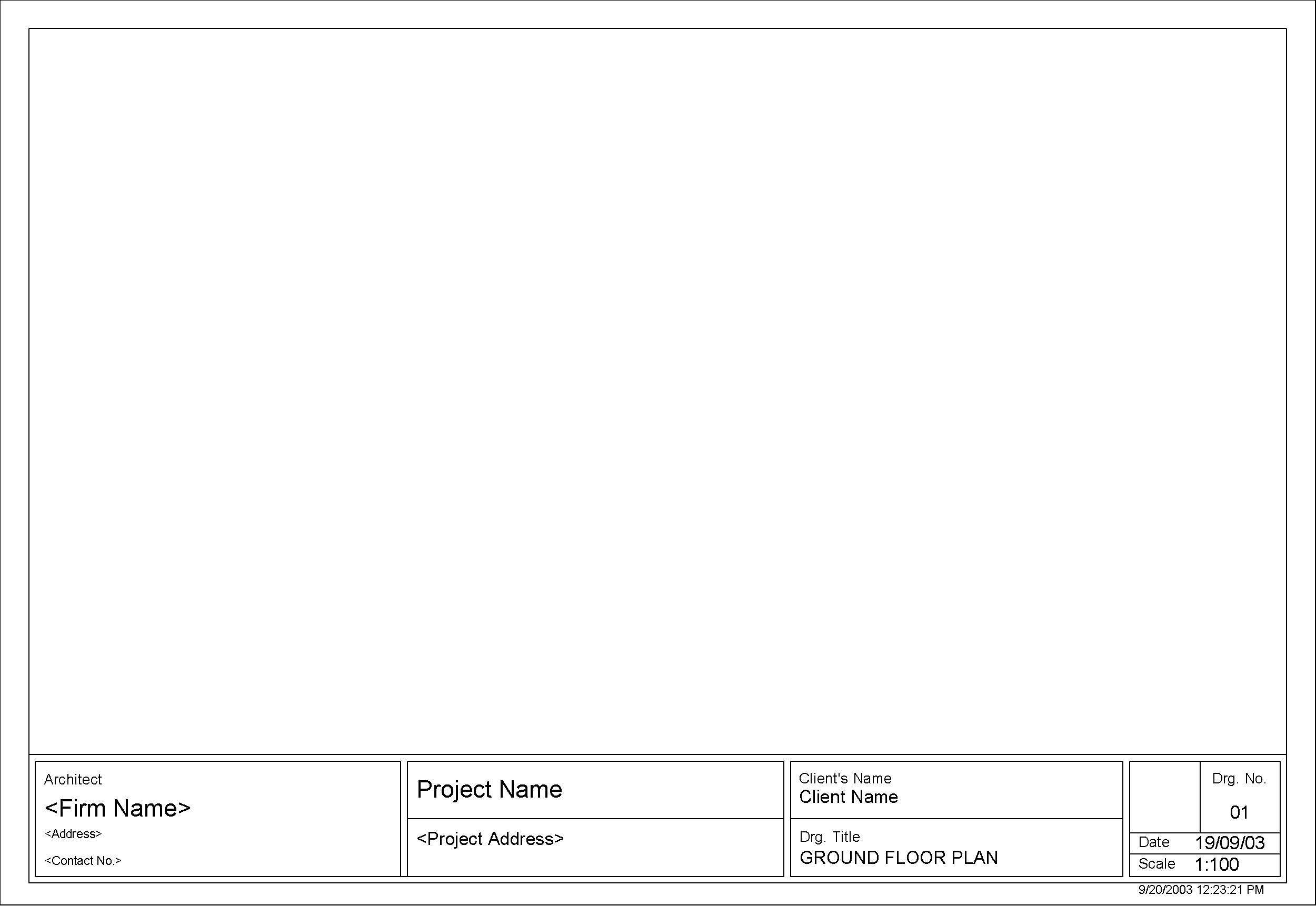 A4 Landscape Below revit family free download