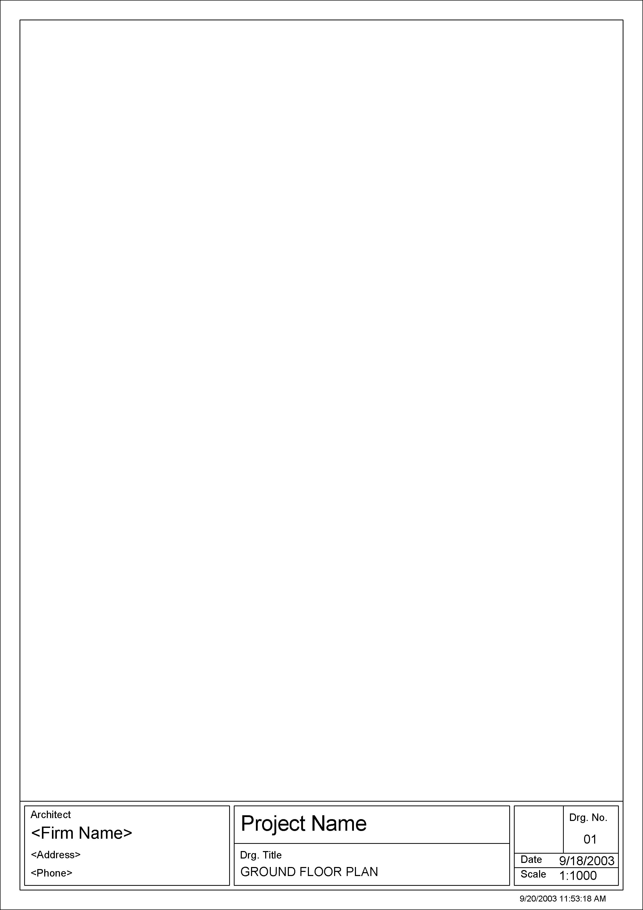 A4 Portrait revit family free download