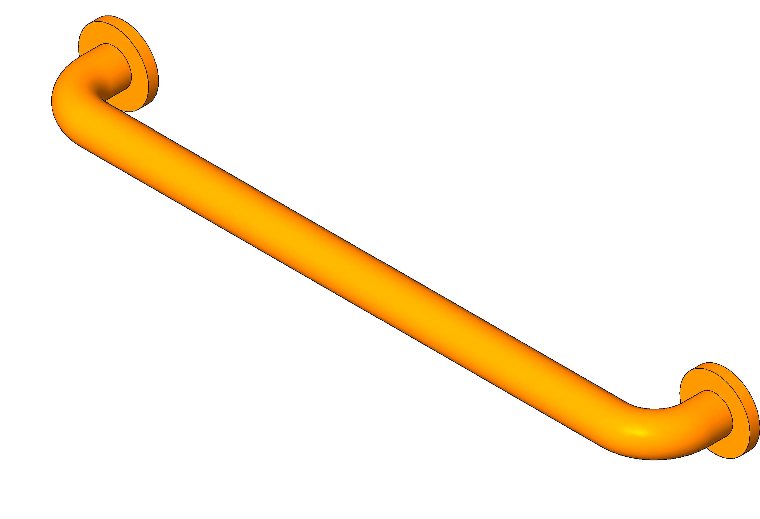 Grab Rail - Horizontal revit family free download